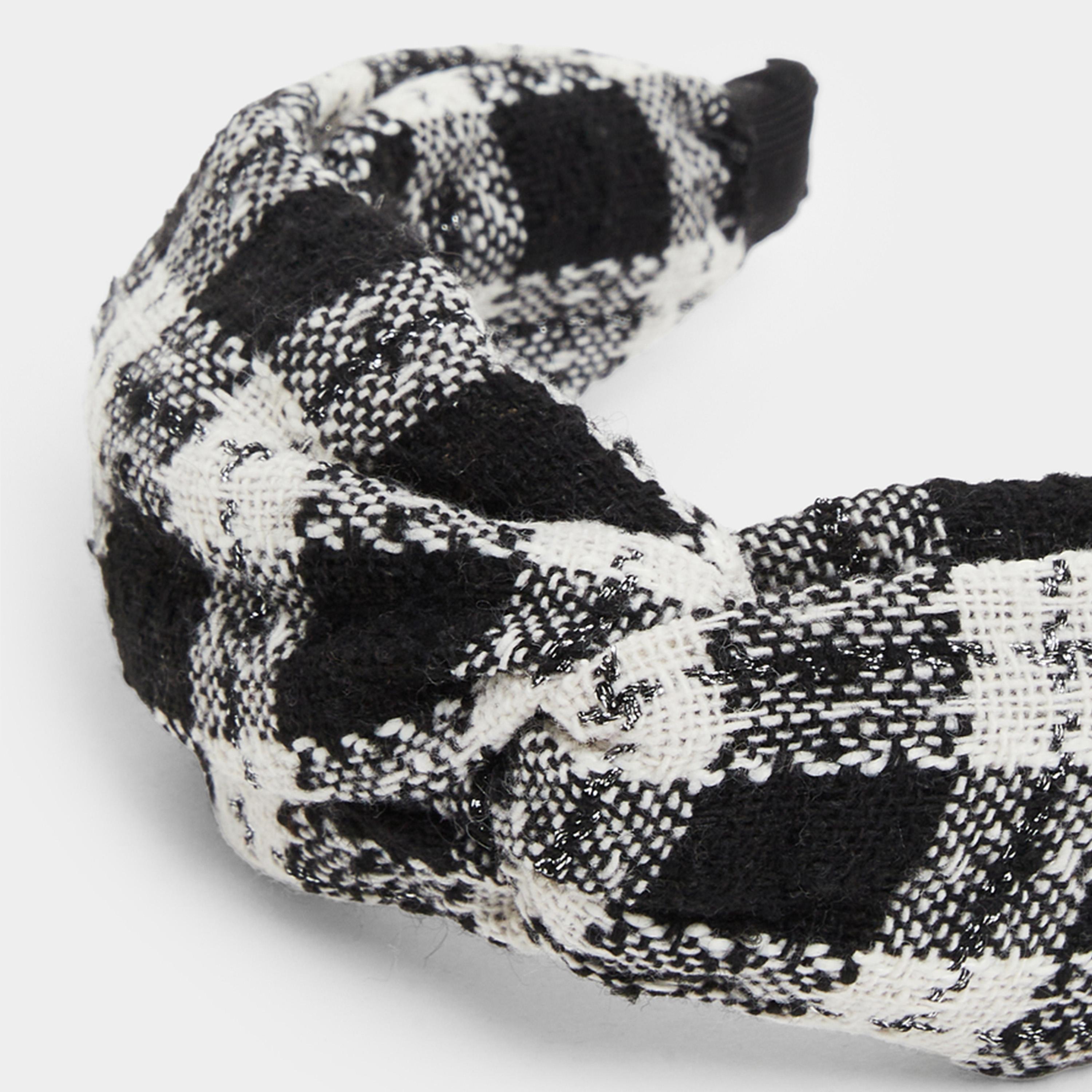 Styli Checked Knot Detail Headband-women-hairaccessories-bands-image-4