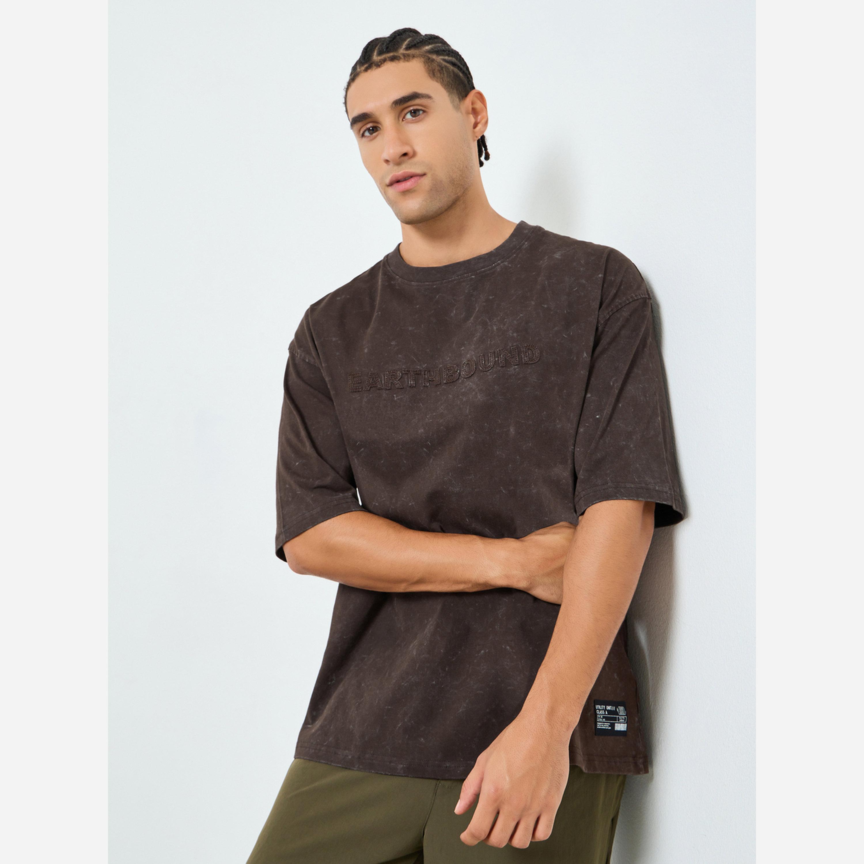 Styli Men Oversized Acid Wash Applique T-Shirt-men-clothing-tshirtsandpolos-tshirts-image-1