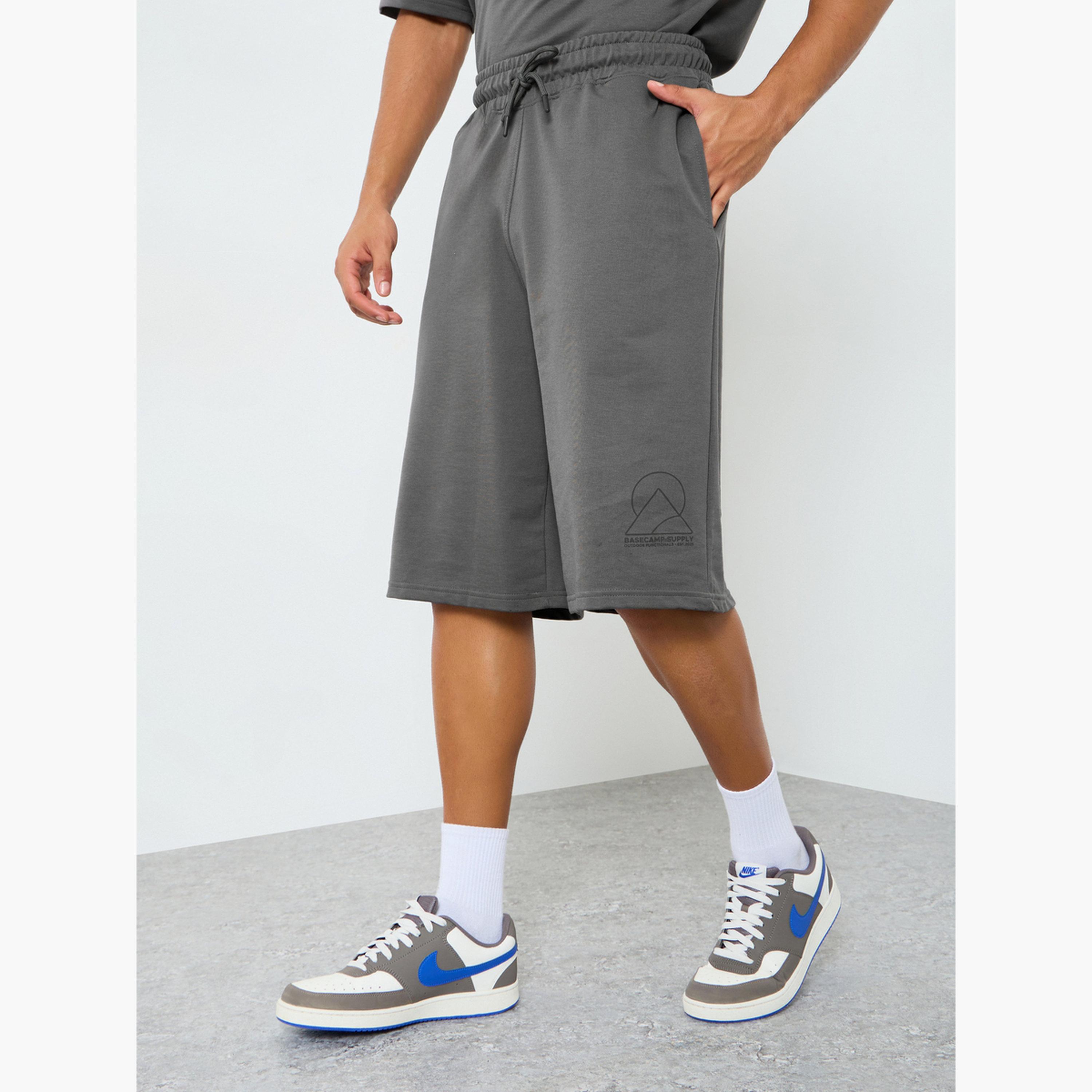 Styli Men Grey Short Sleeve T-Shirt and Shorts Co-Ords-men-clothing-coordsets-image-4