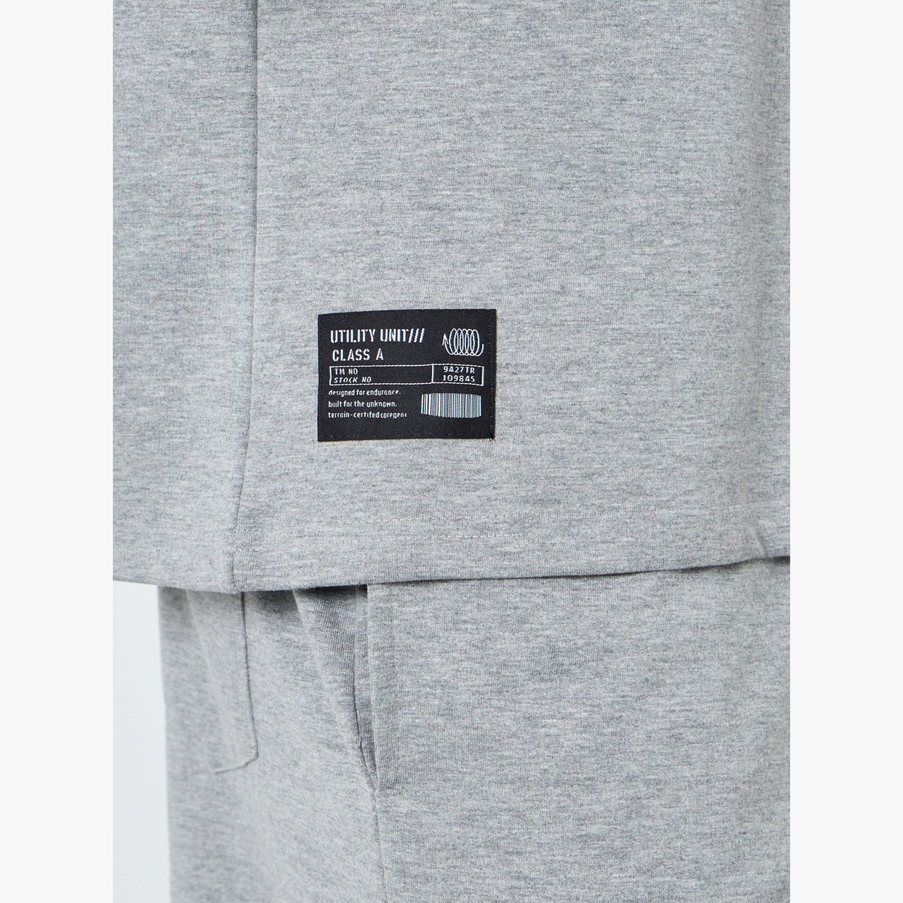 Styli Men Grey Short Sleeve T-Shirt and Shorts Co-Ords-men-clothing-coordsets-image-3