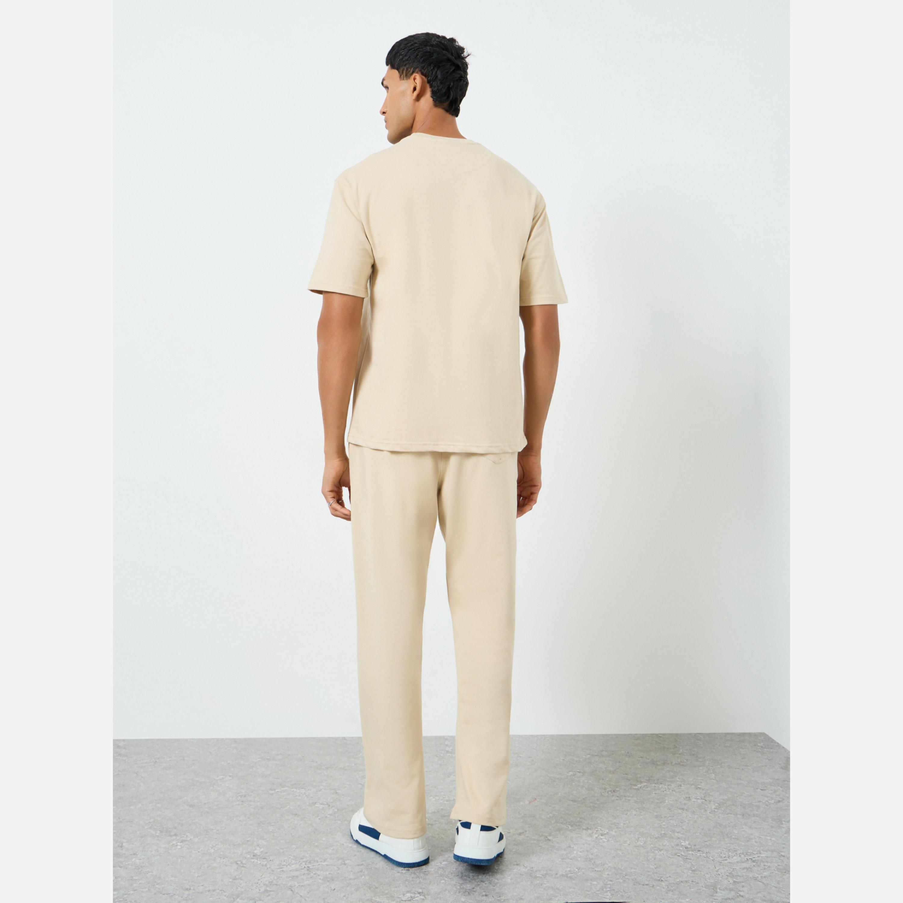 Styli Men Oversized Printed T-Shirt and Joggers Co-Ords-men-clothing-coordsets-image-6