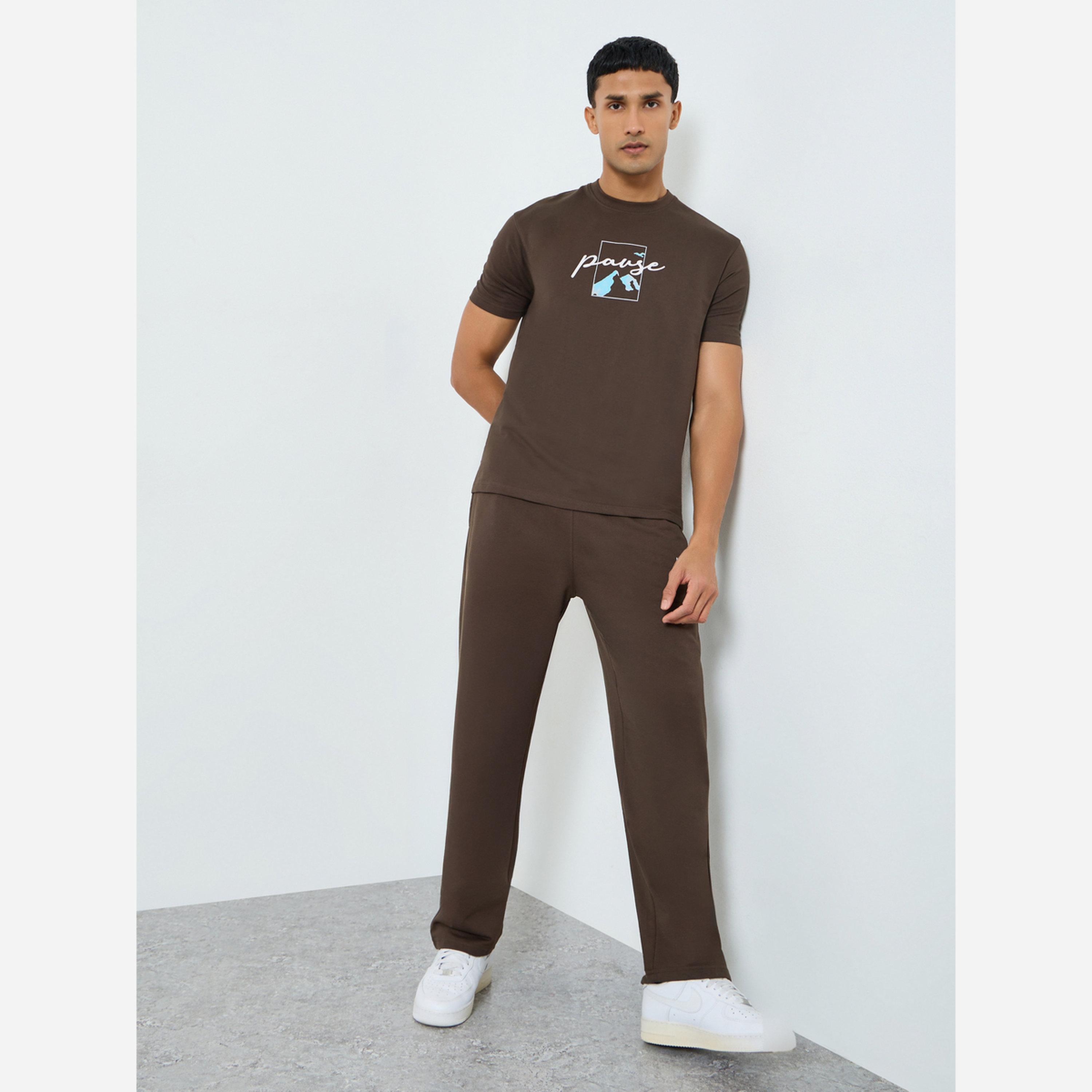 Styli Men Relaxed Fit T-Shirt and Joggers Co-Ords-men-clothing-coordsets-image-1