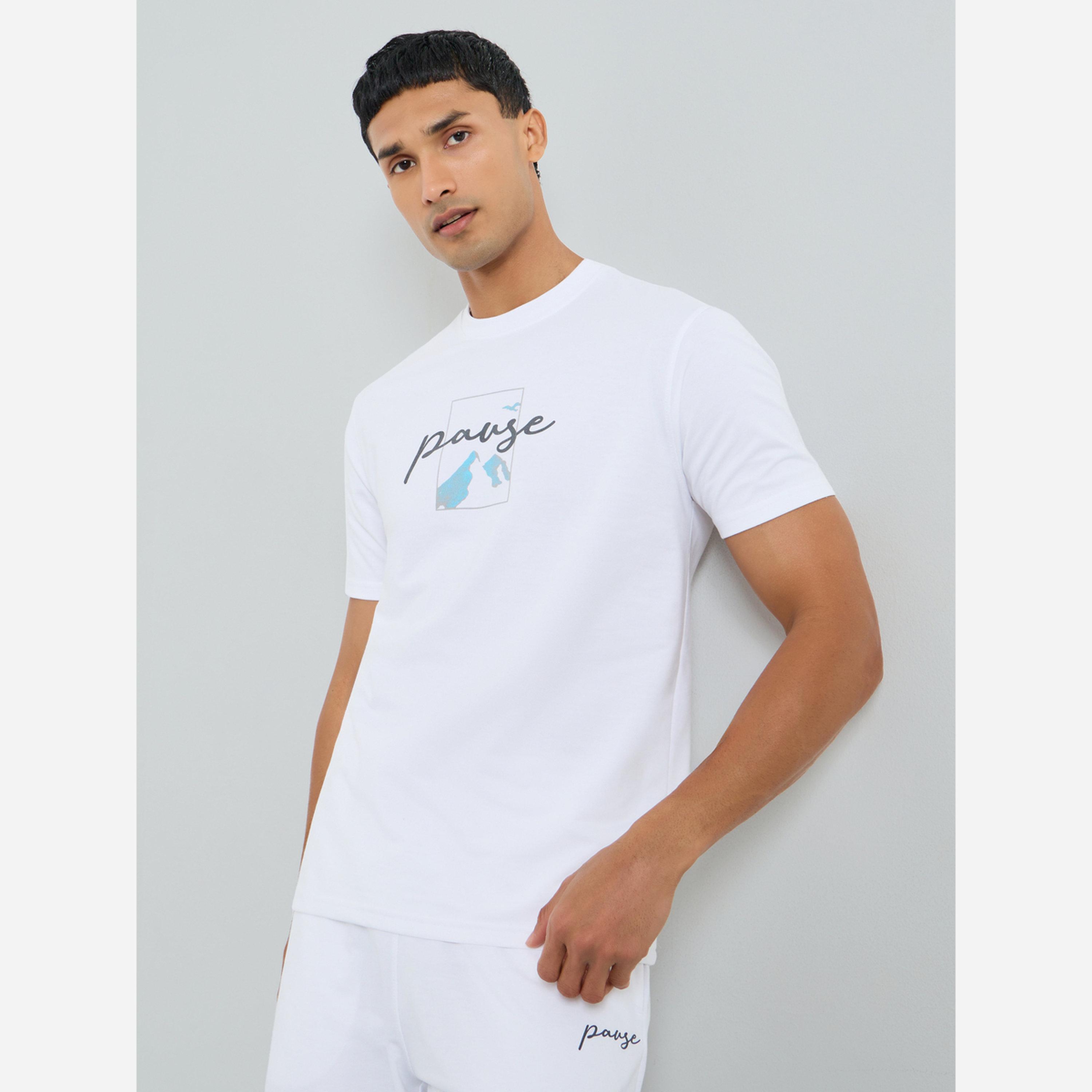 Styli Men Relaxed Fit T-Shirt and Joggers Co-Ords-men-clothing-coordsets-image-2