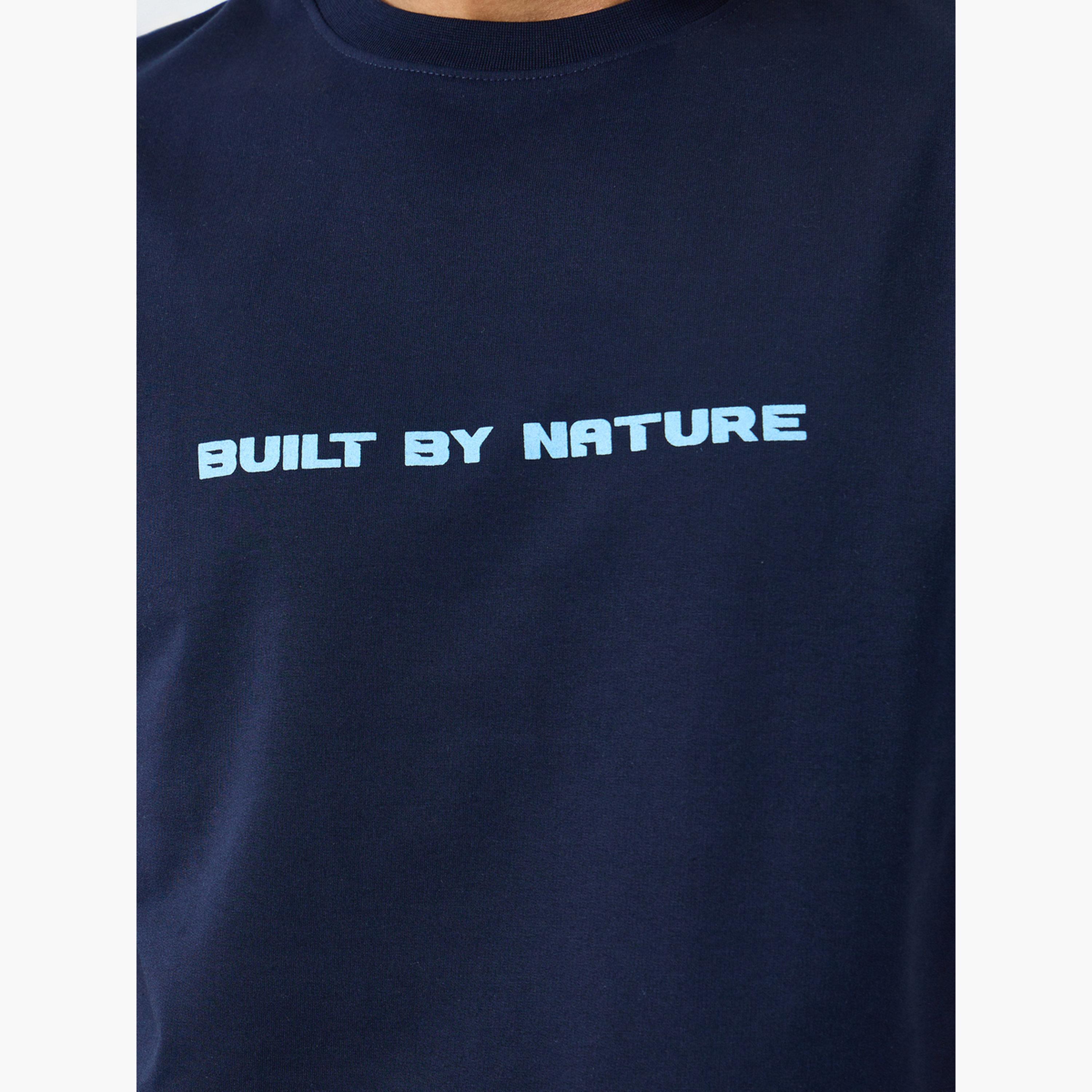 Styli Men Slogan Print T-Shirt and Joggers Co-Ords-men-clothing-coordsets-image-6