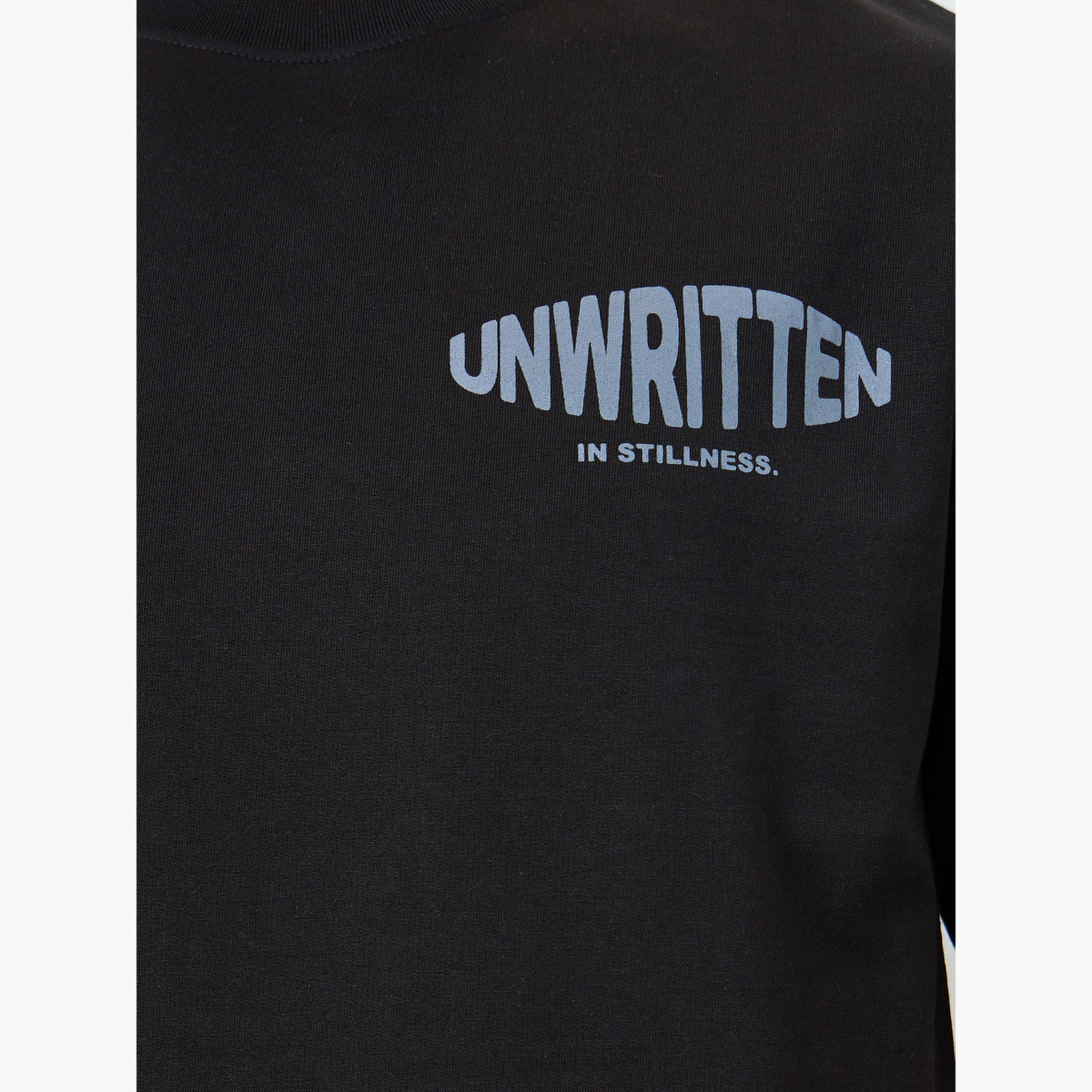 Styli Men Black Graphic Print T-Shirt and Shorts Co-Ords-men-clothing-coordsets-image-3