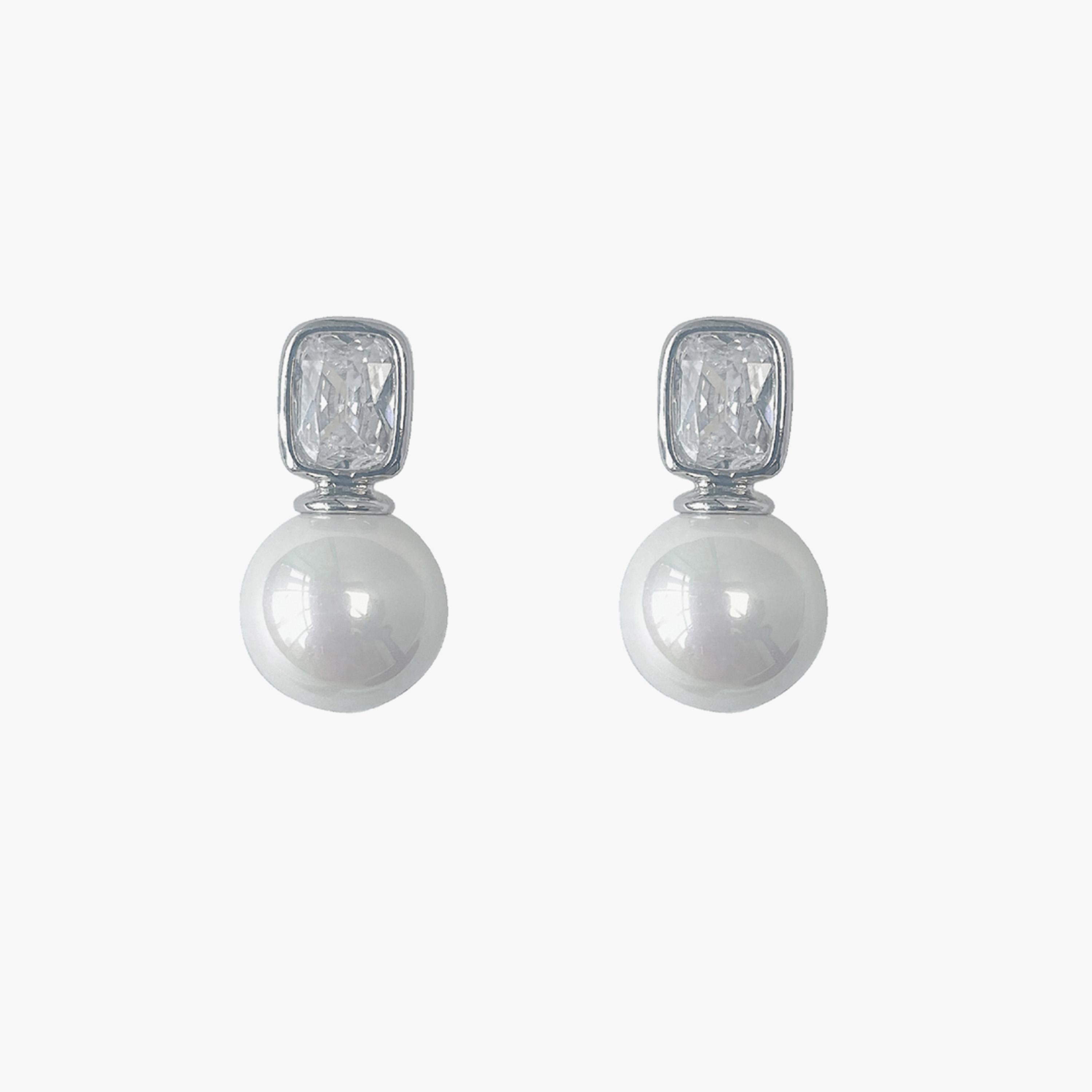 Take Two Gold Accent Faux Pearl Decor Drop Earrings-women-watchesandjewellery-jewellery-earrings-image-1