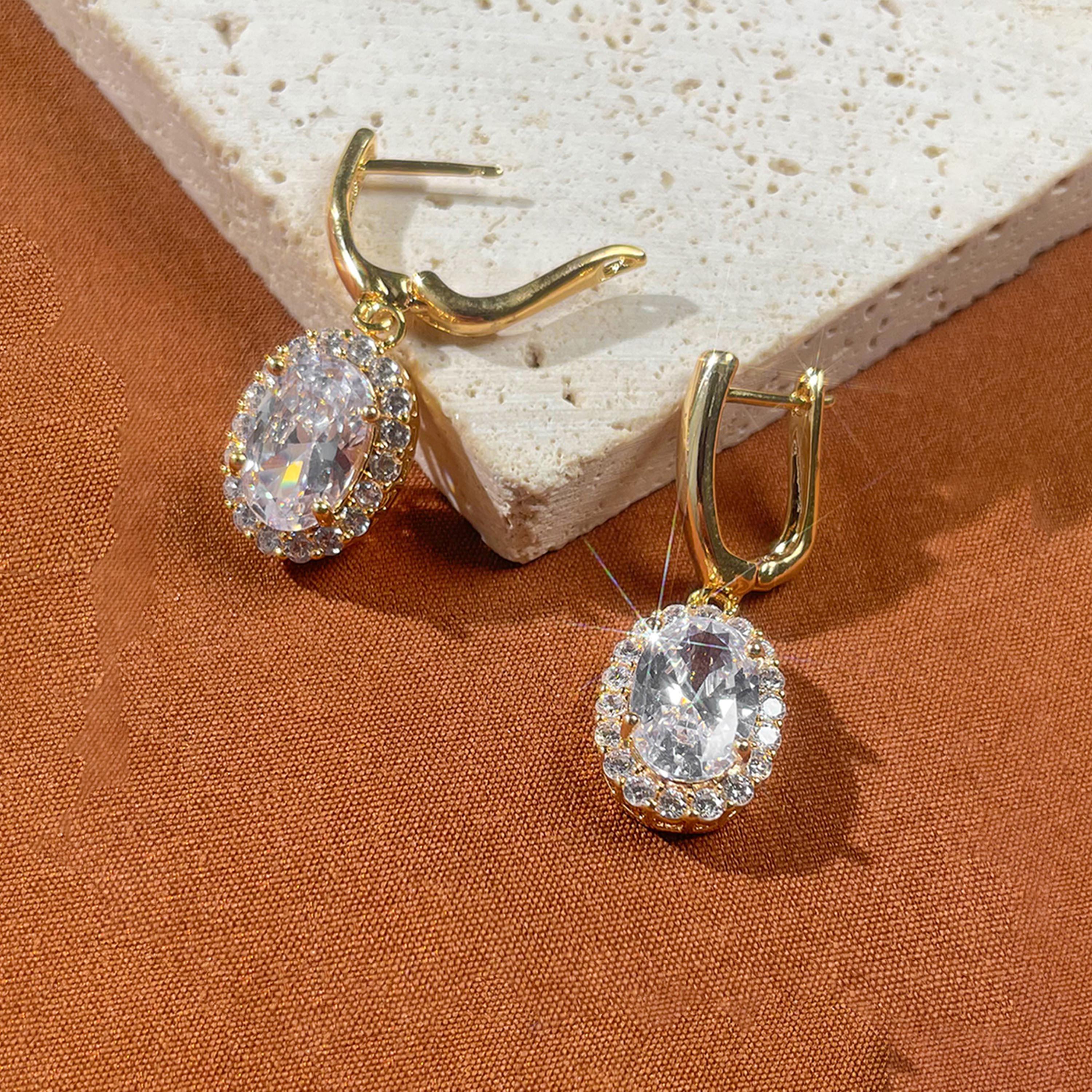 Take Two Gold Embellished Drop Earrings-women-watchesandjewellery-jewellery-earrings-image-3