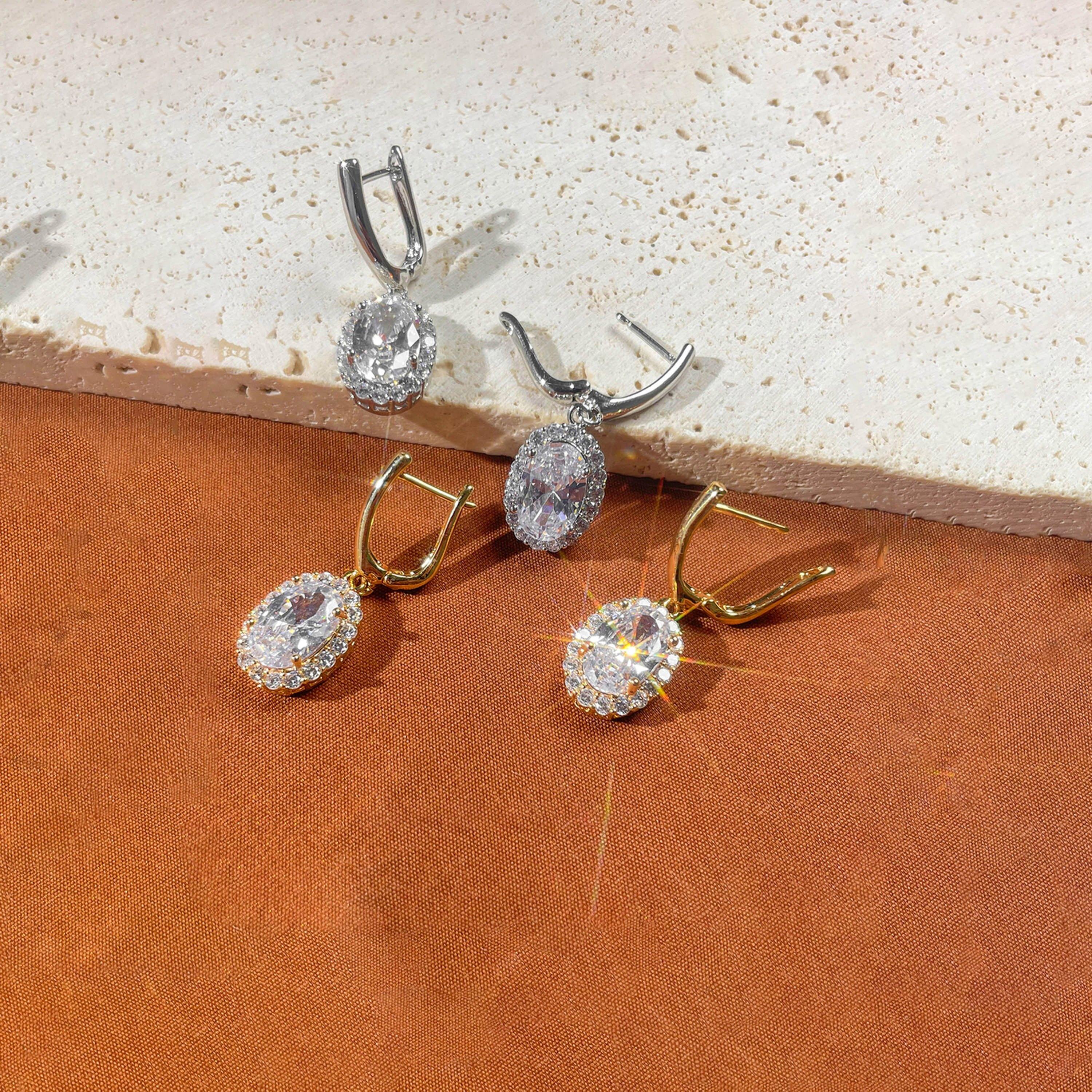 Take Two Silver Embellished Drop Earrings-women-watchesandjewellery-jewellery-earrings-image-5