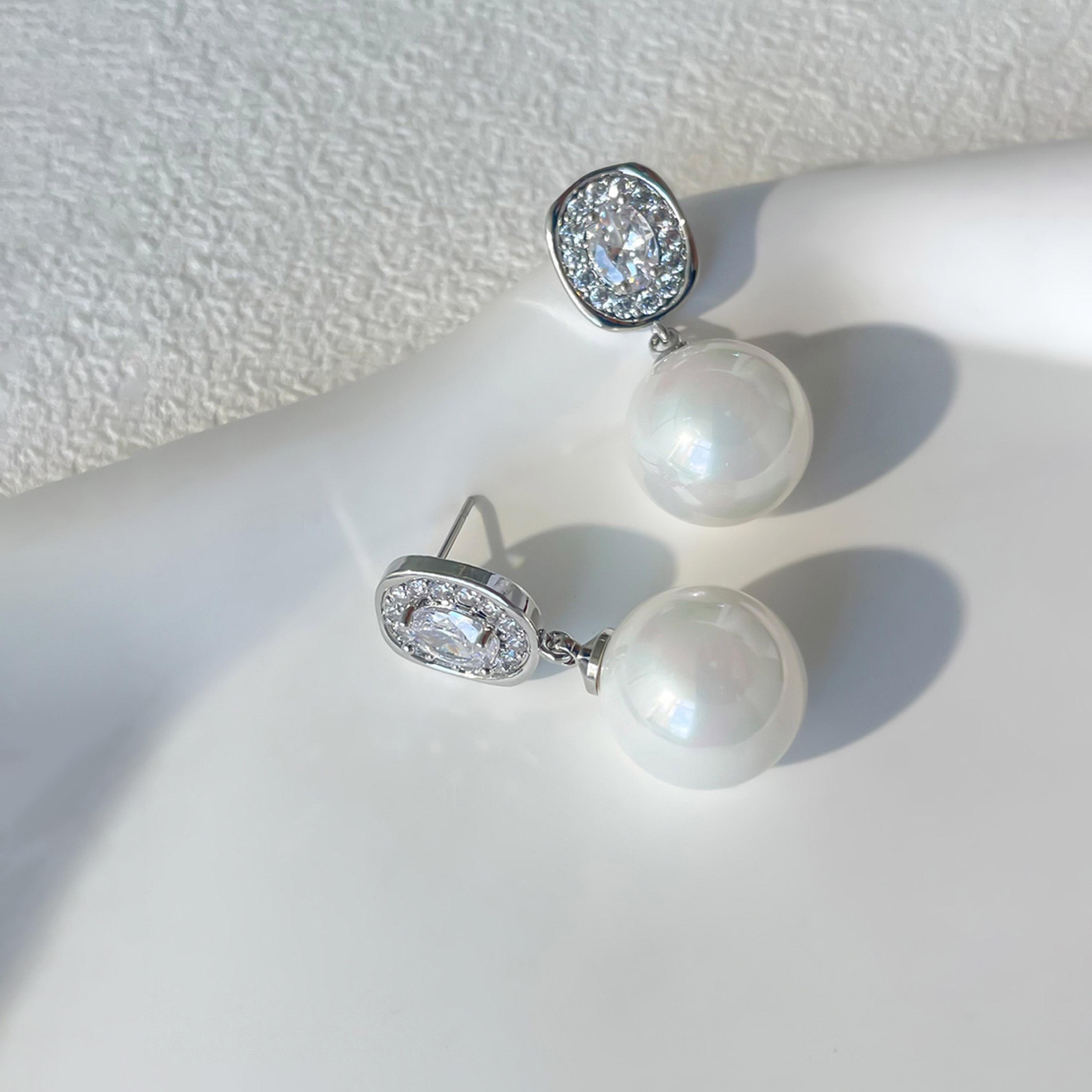 Take Two Silver Faux Pearl Embellished Earrings-women-watchesandjewellery-jewellery-earrings-image-3