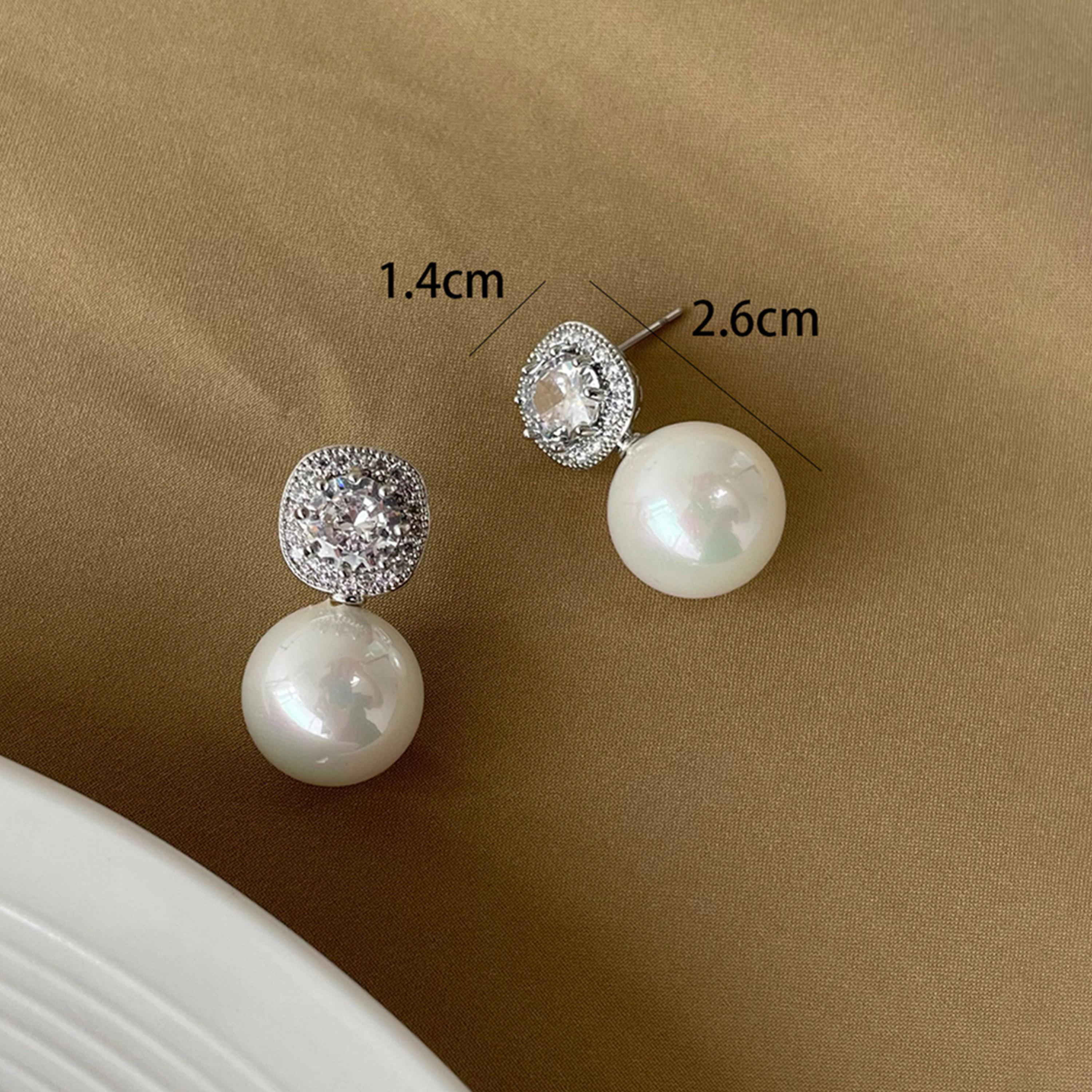 Take Two Silver Faux Pearl Embellished Earrings-women-watchesandjewellery-jewellery-earrings-image-3