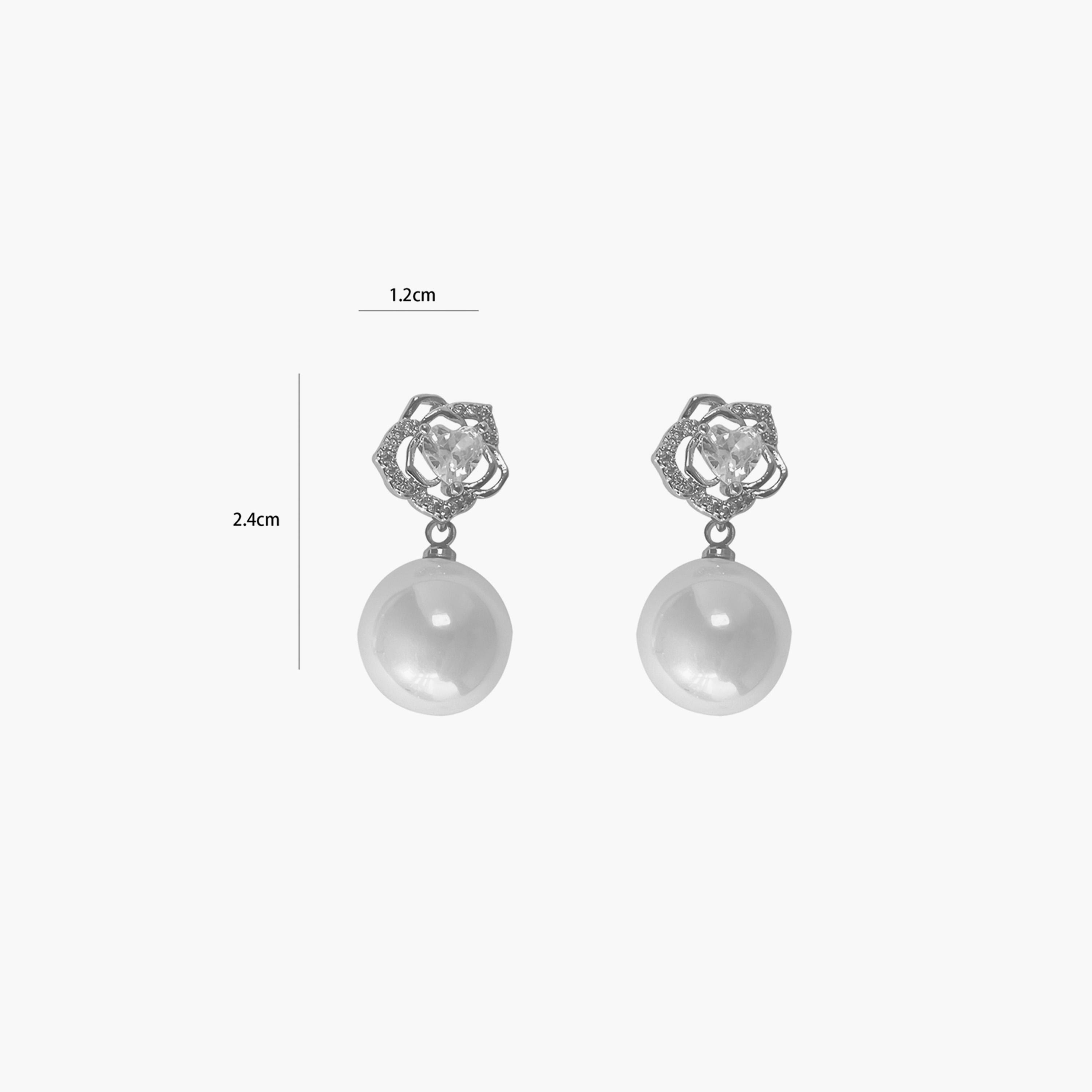 Take Two Faux Pearl Floral Accent Earrings-women-watchesandjewellery-jewellery-earrings-image-5