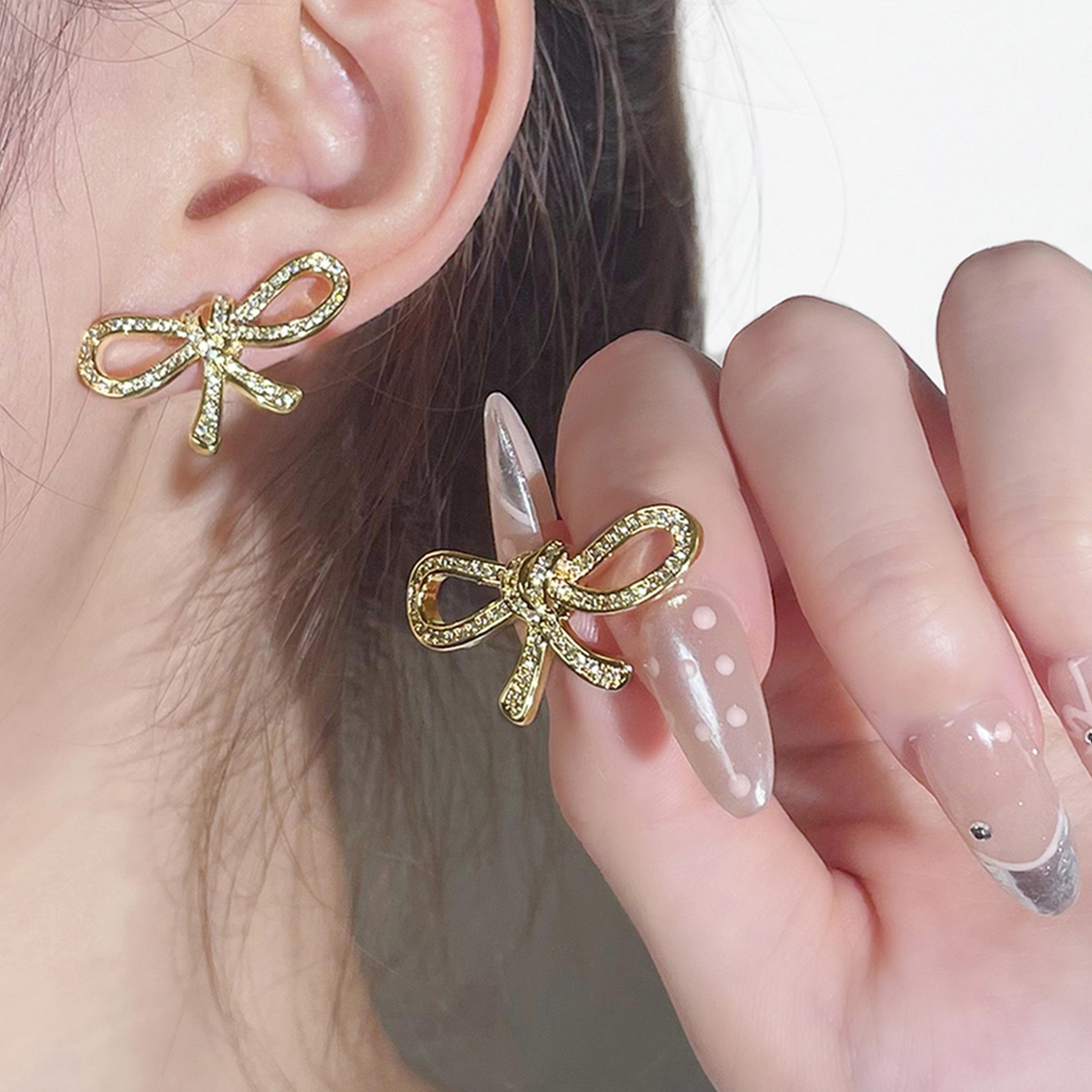 Take Two Bow Embellished Earrings-women-watchesandjewellery-jewellery-earrings-image-2
