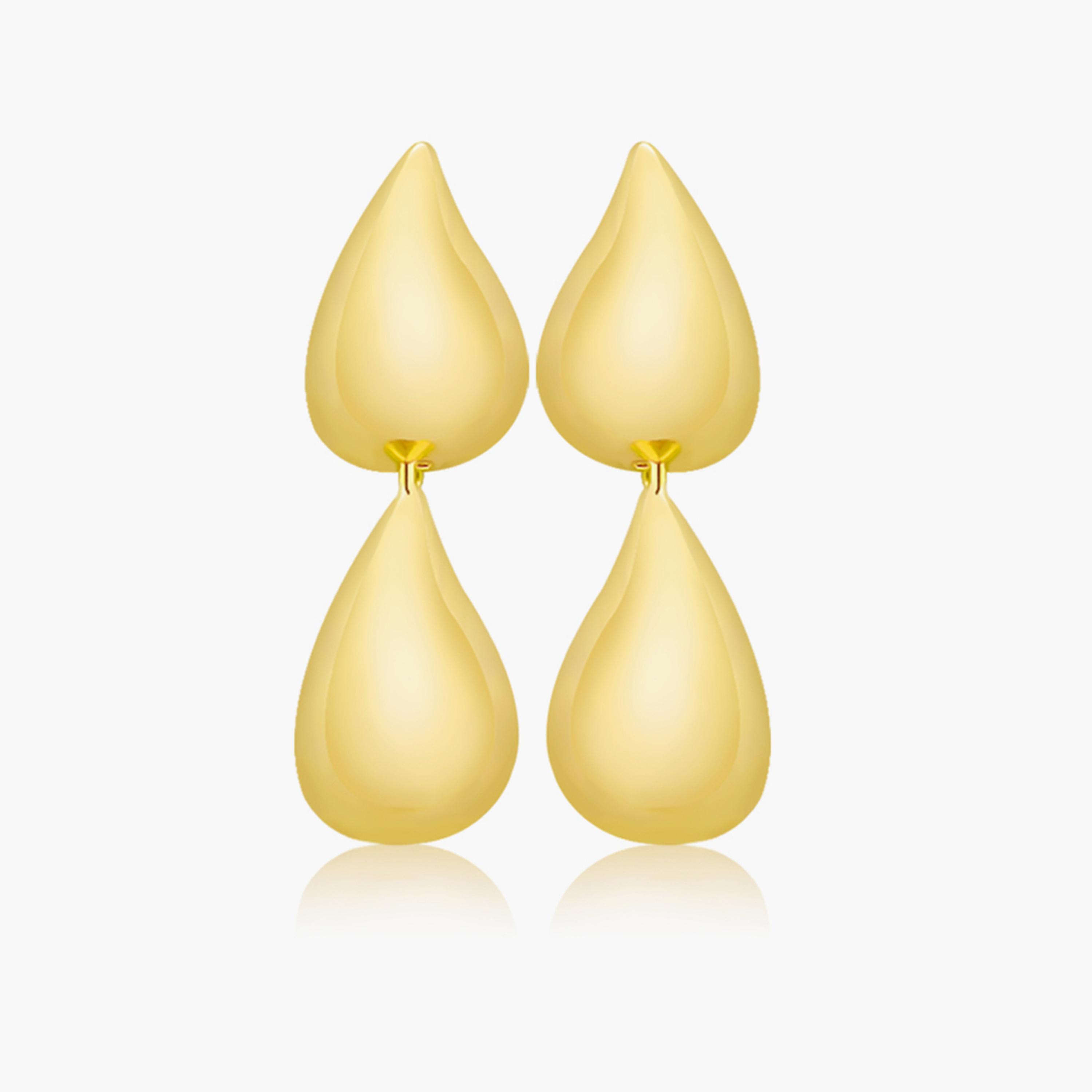 Take Two Silver Waterdrop Shape Drop Earrings-women-watchesandjewellery-jewellery-earrings-image-1