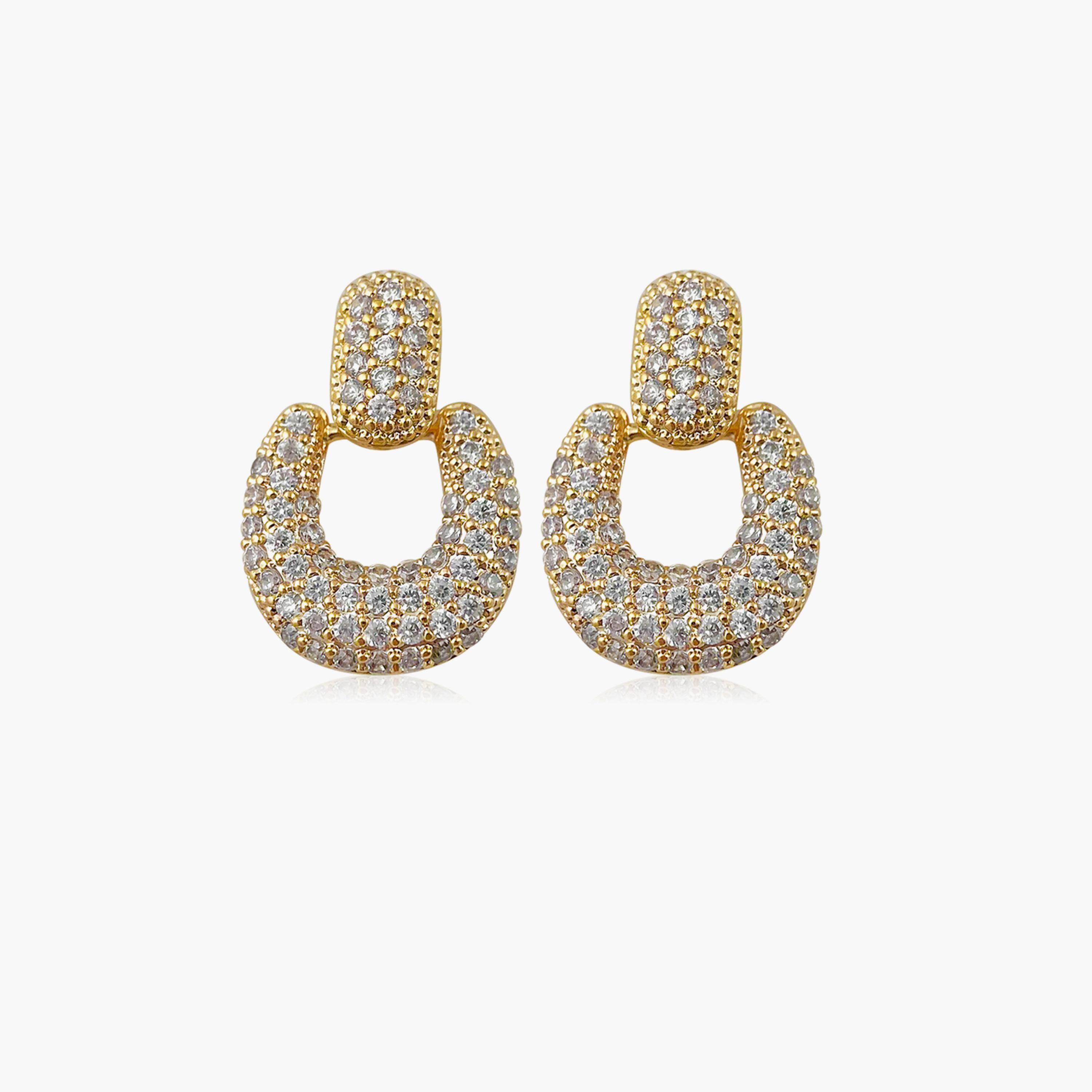 Take Two Silver Embellished Drop Earrings-women-watchesandjewellery-jewellery-earrings-image-1