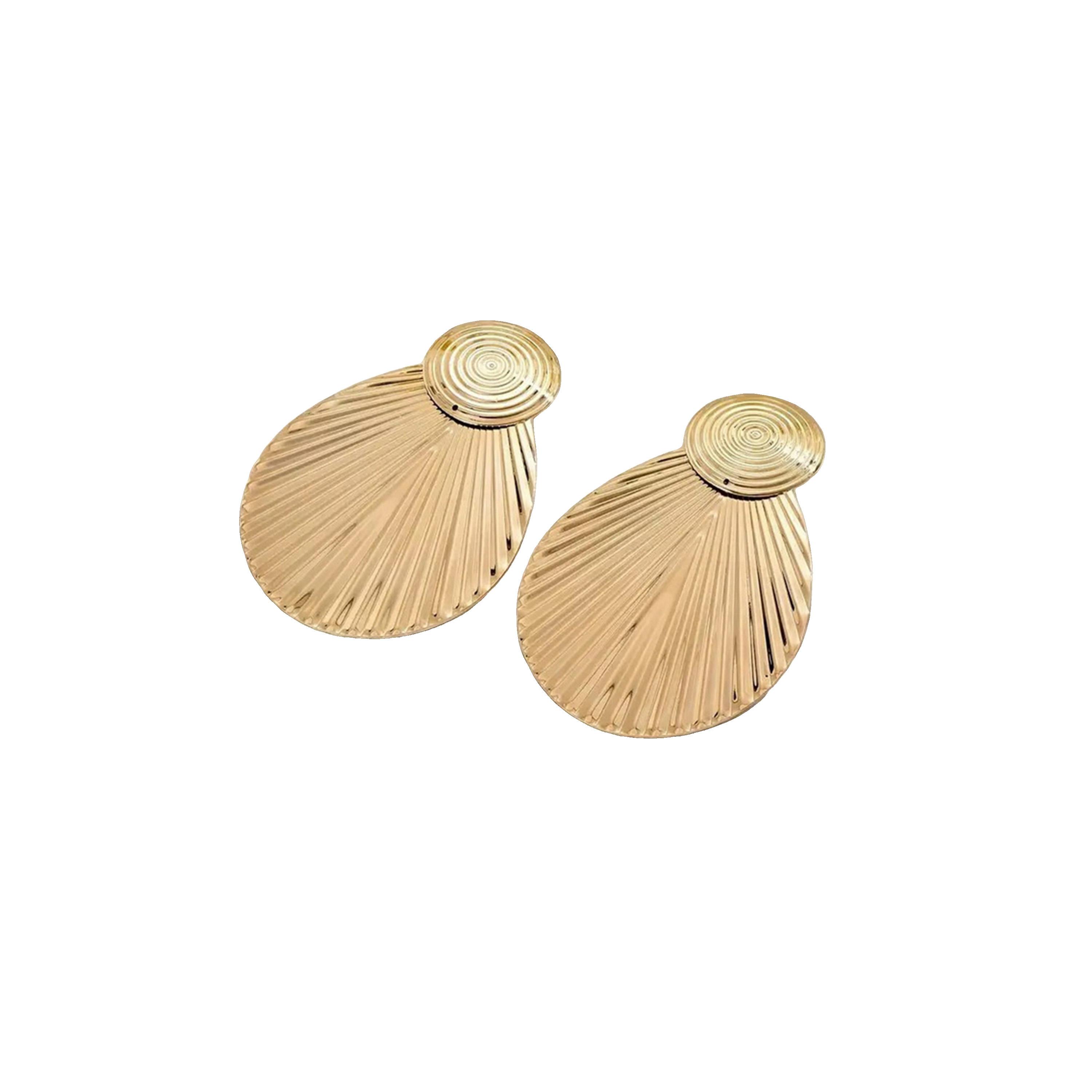 Take Two Women  Shell Shape Statement Dangler Earrings-women-watchesandjewellery-jewellery-earrings-image-1