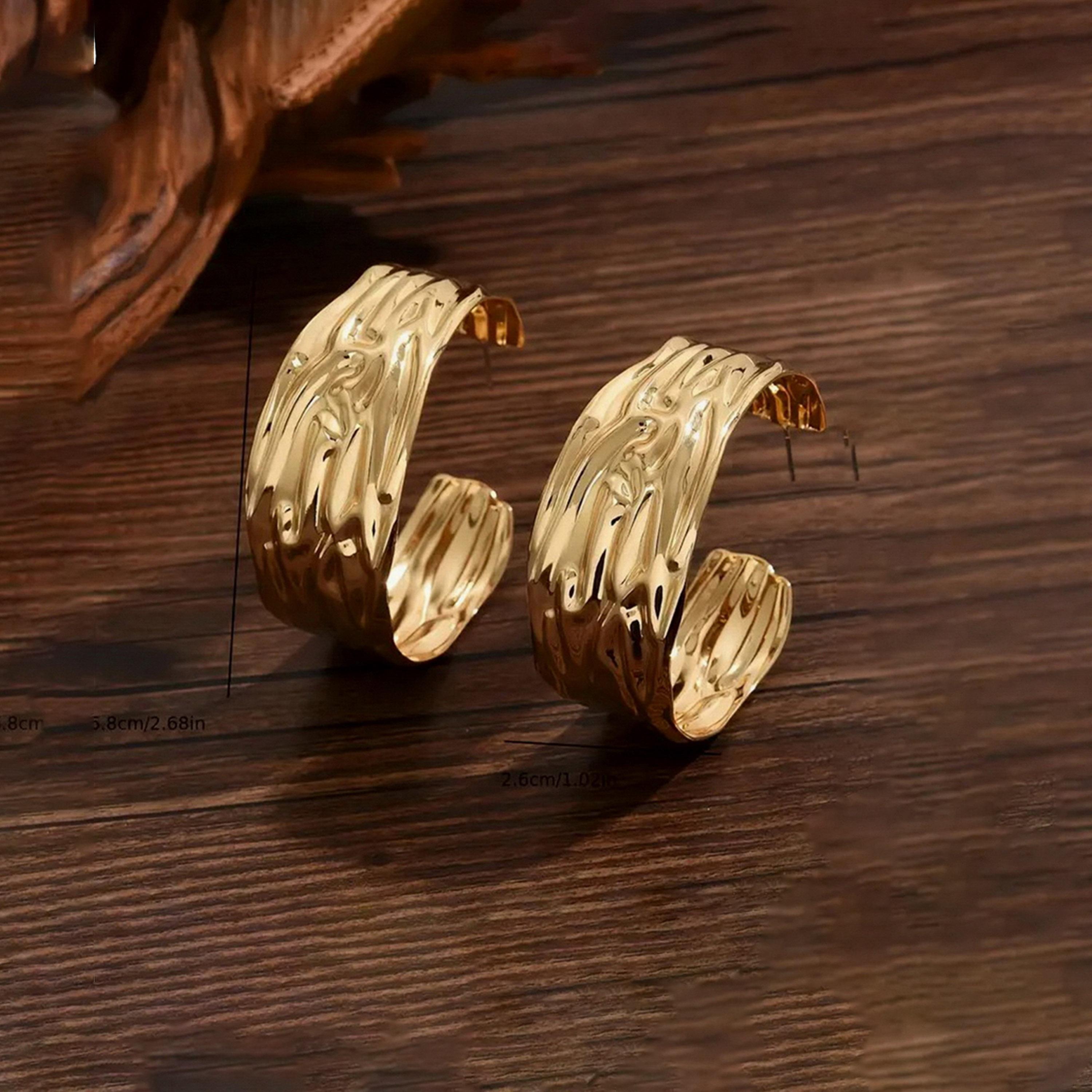 تيك تو - أقراط دائرية مزخرفة-women-watchesandjewellery-jewellery-earrings-image-1