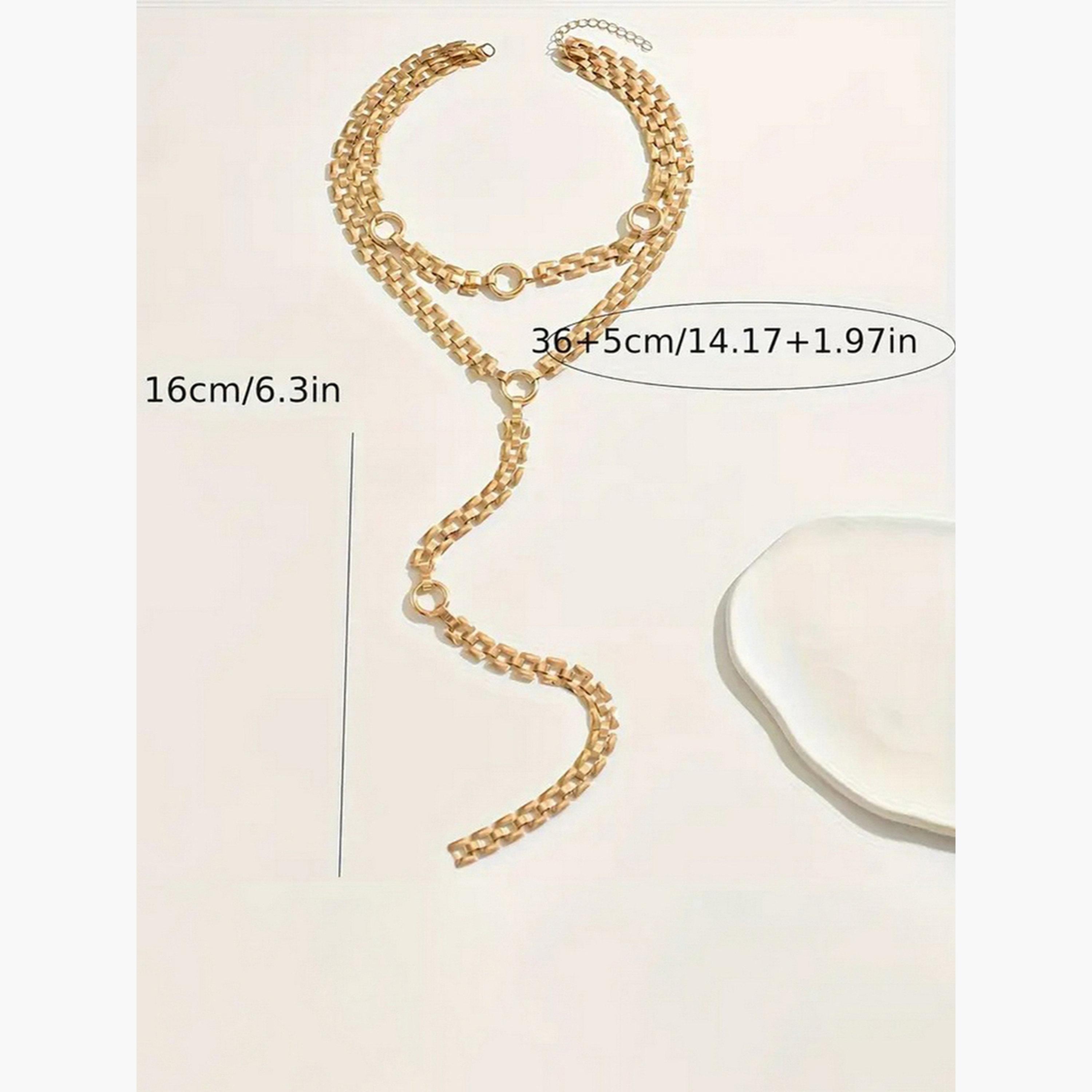 Take Two Women  Long Chain Y Necklace-women-watchesandjewellery-jewellery-necklacesandpendants-image-3