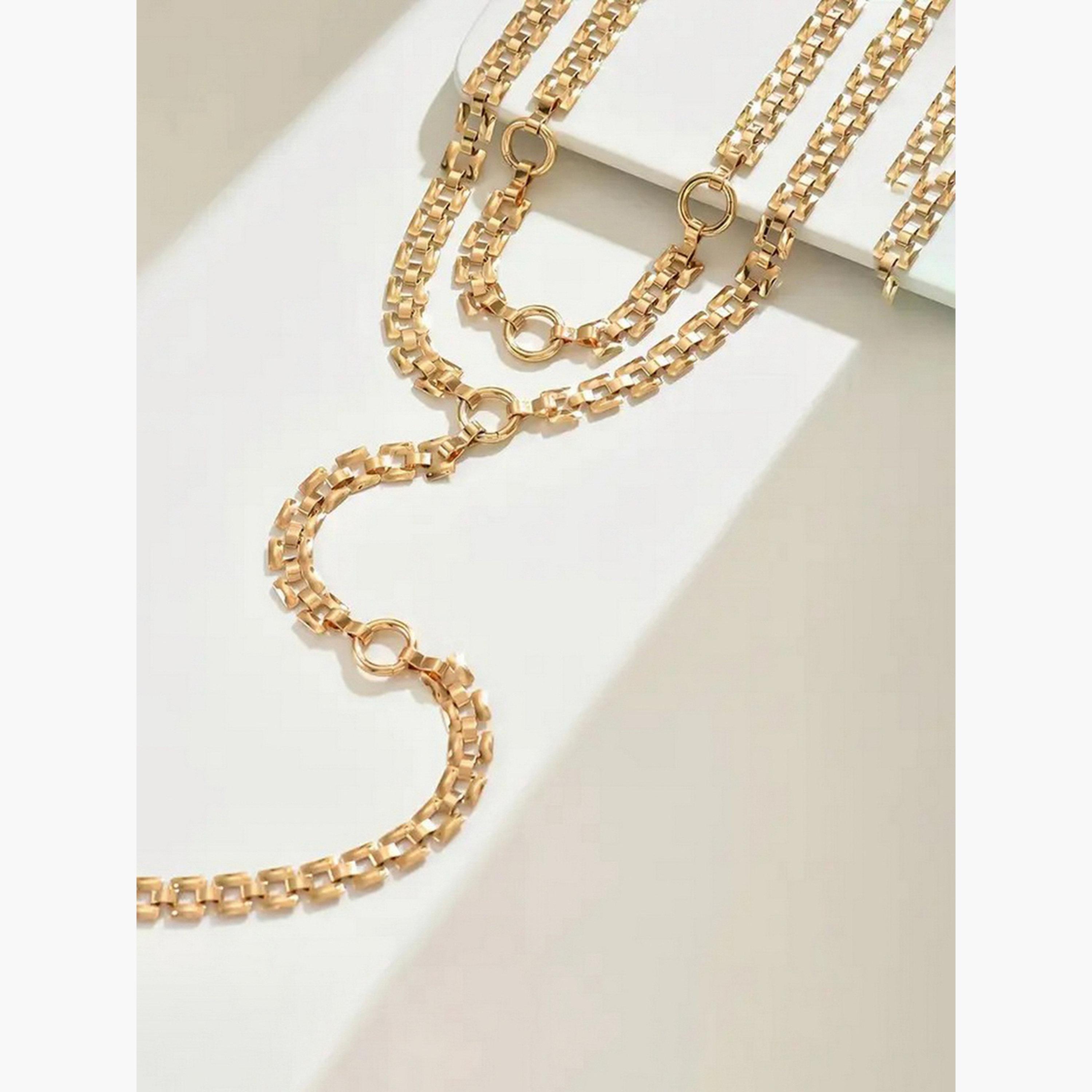 تيك تو - قلادة طويلة على شكل حرف Y-women-watchesandjewellery-jewellery-necklacesandpendants-image-4