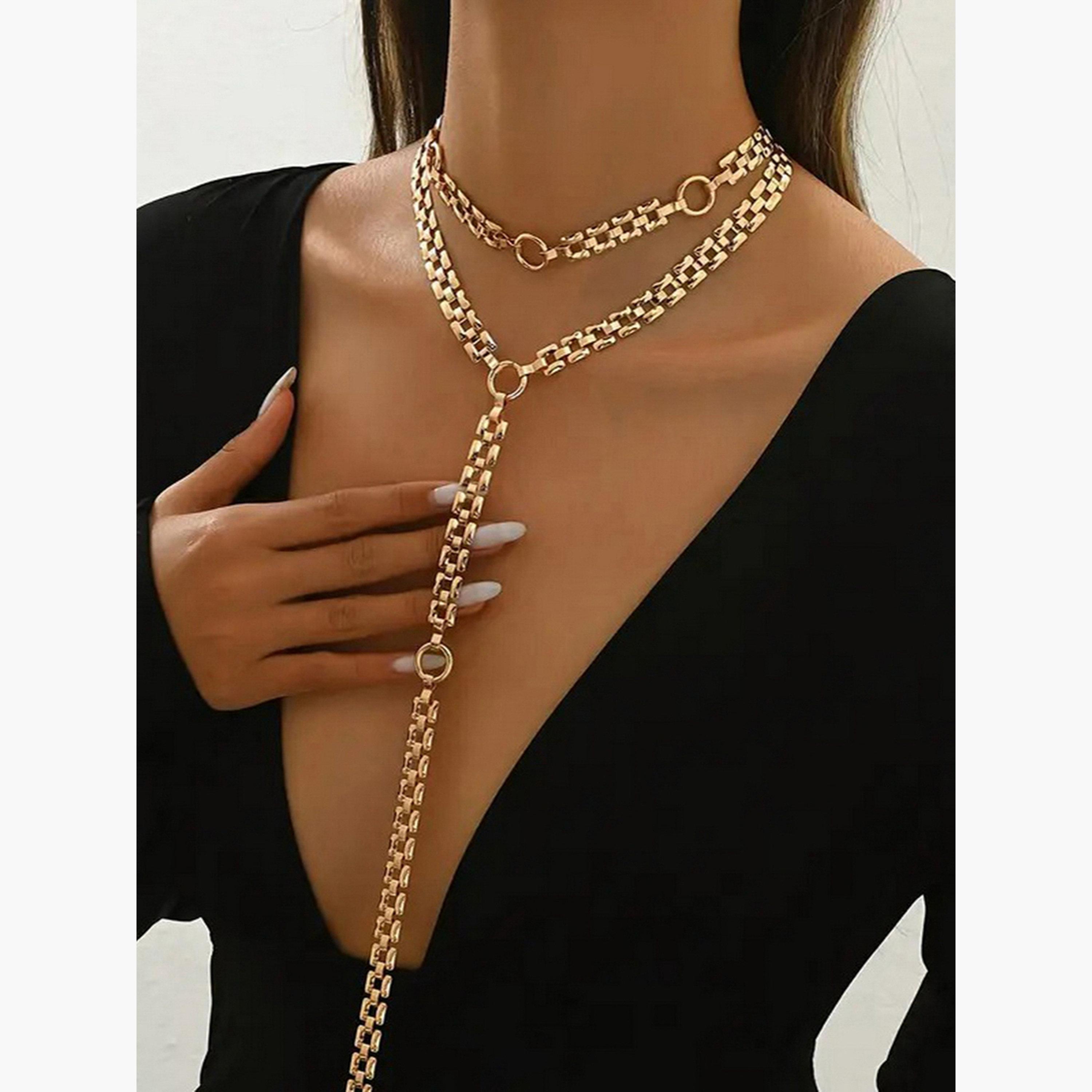 Take Two Women  Long Chain Y Necklace-women-watchesandjewellery-jewellery-necklacesandpendants-image-5