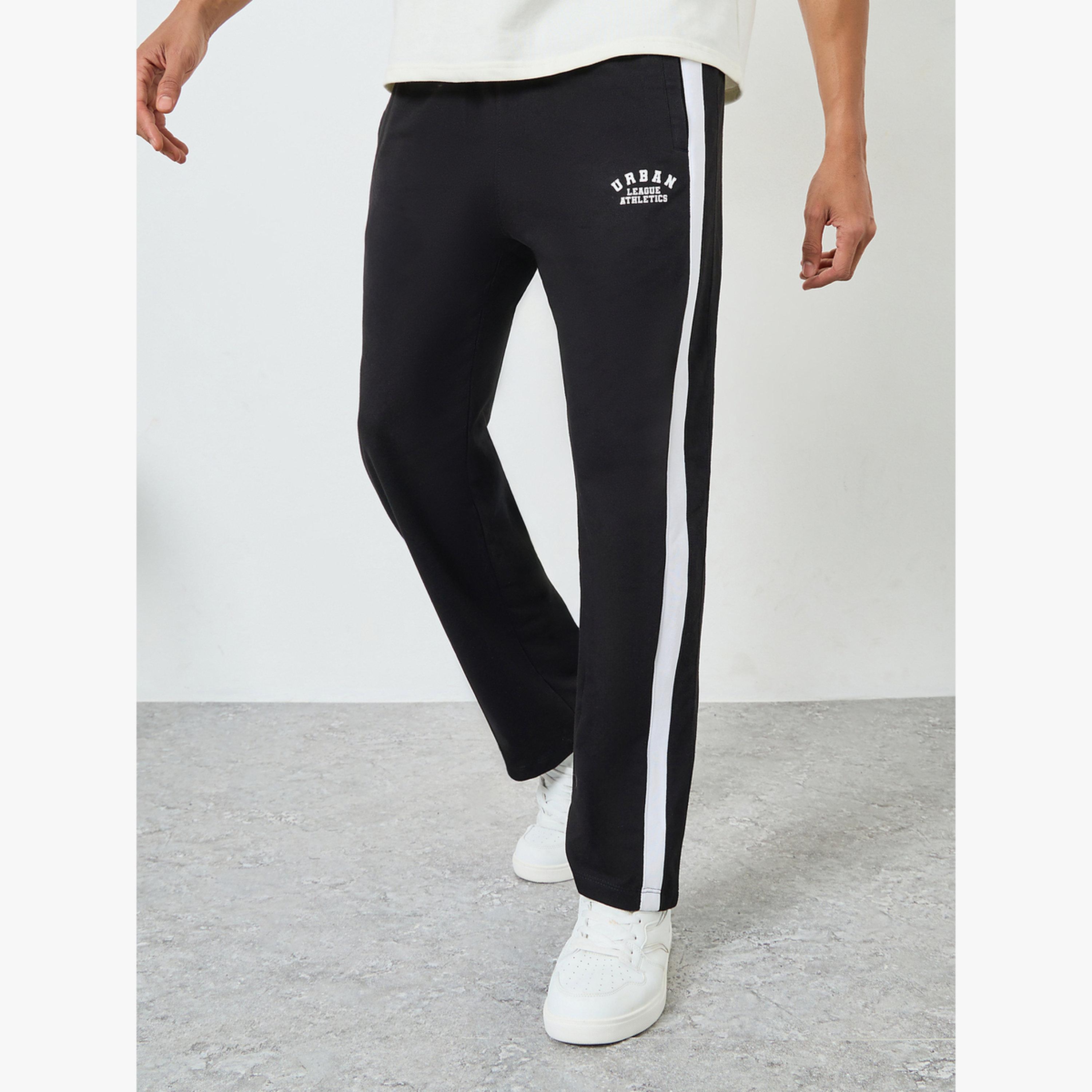 Styli Men Side Stripe Terry Joggers-men-clothing-bottoms-joggers-image-1