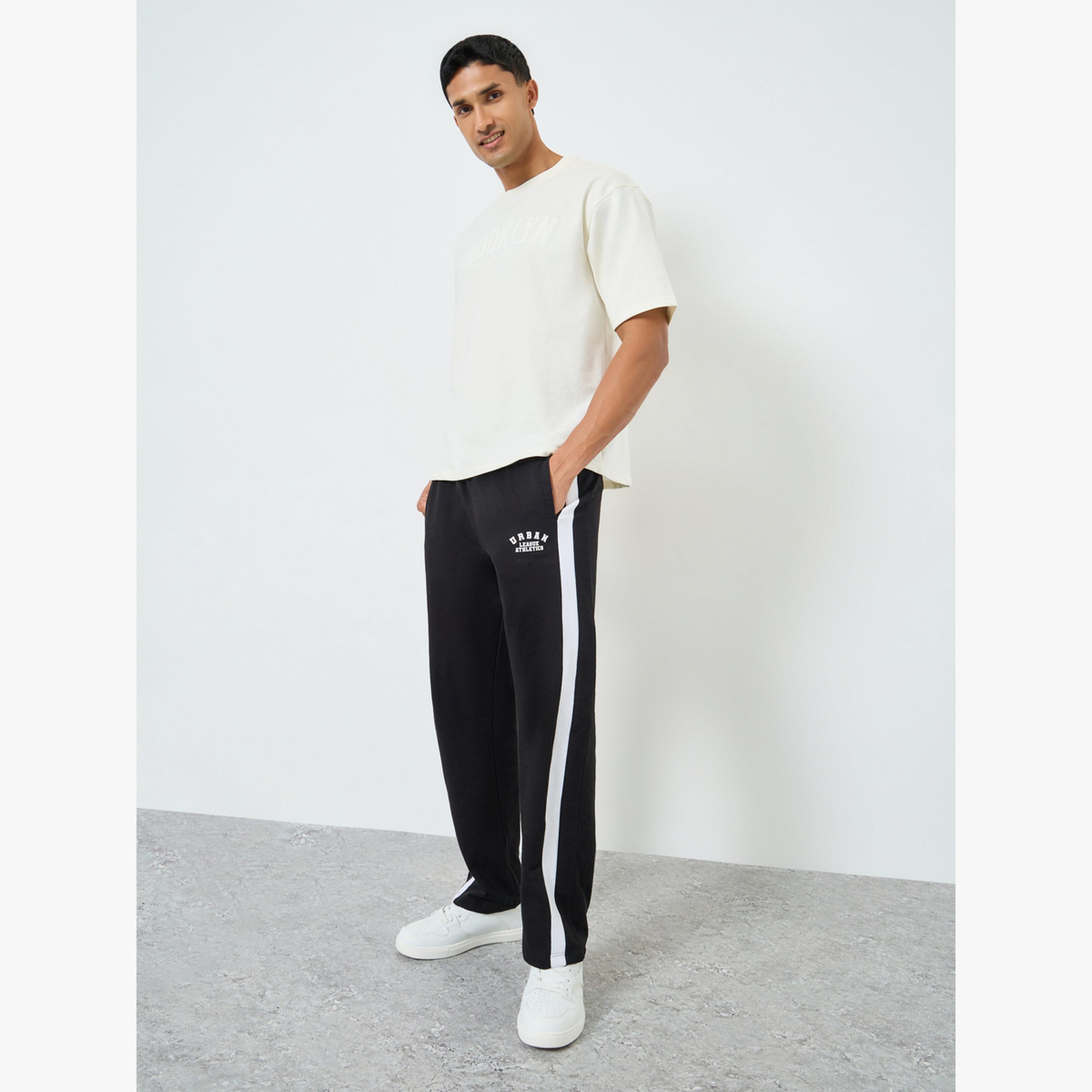 Styli Men Side Stripe Terry Joggers-men-clothing-bottoms-joggers-image-2