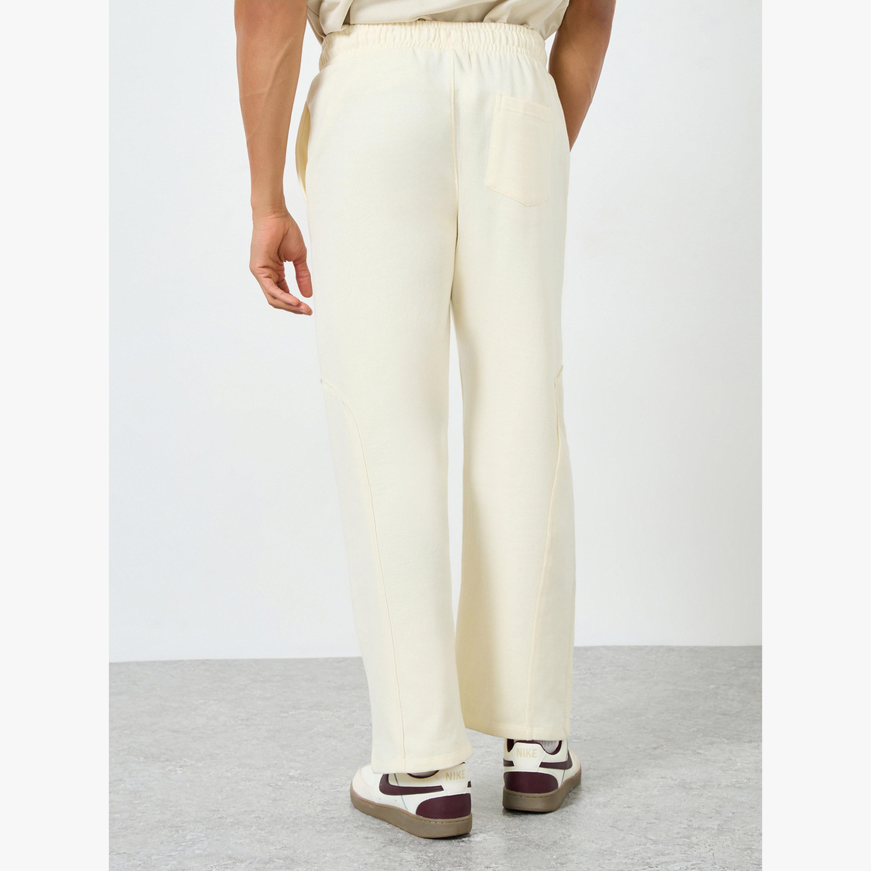 Styli Men Seam Panel Oversized Fleece Joggers-men-clothing-bottoms-joggers-image-3