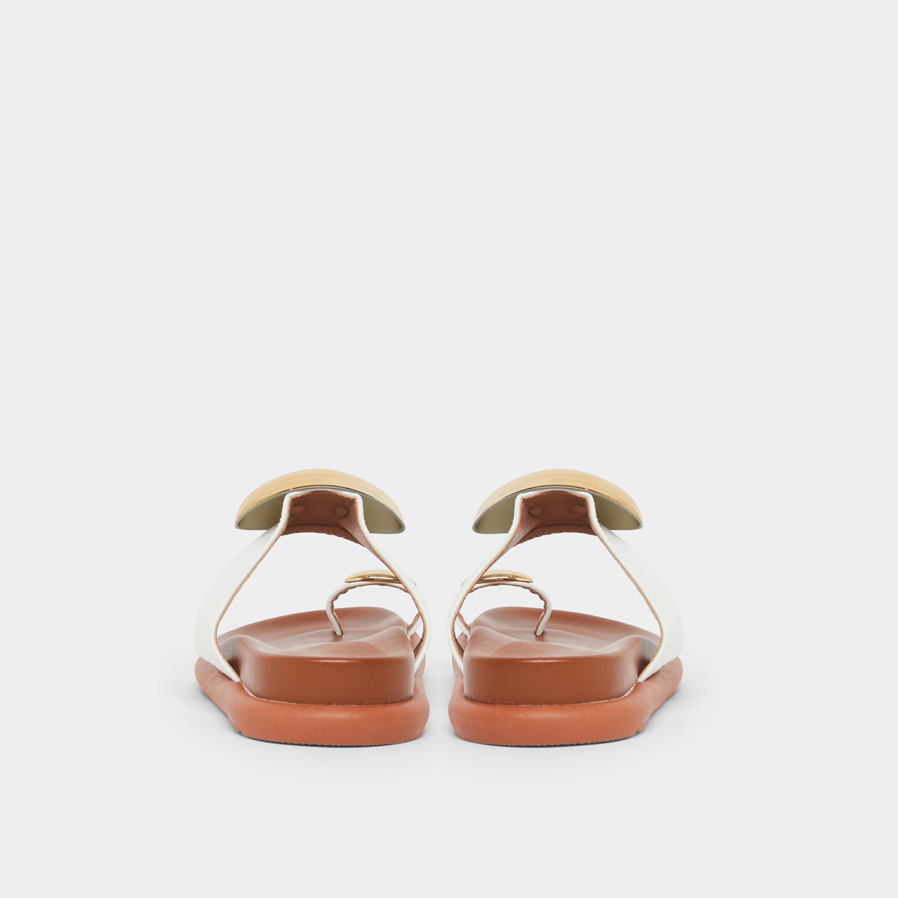 Styli Women Metal Accent Toe-Loop Flat Sandals-women-shoes-sandals-flats-image-5