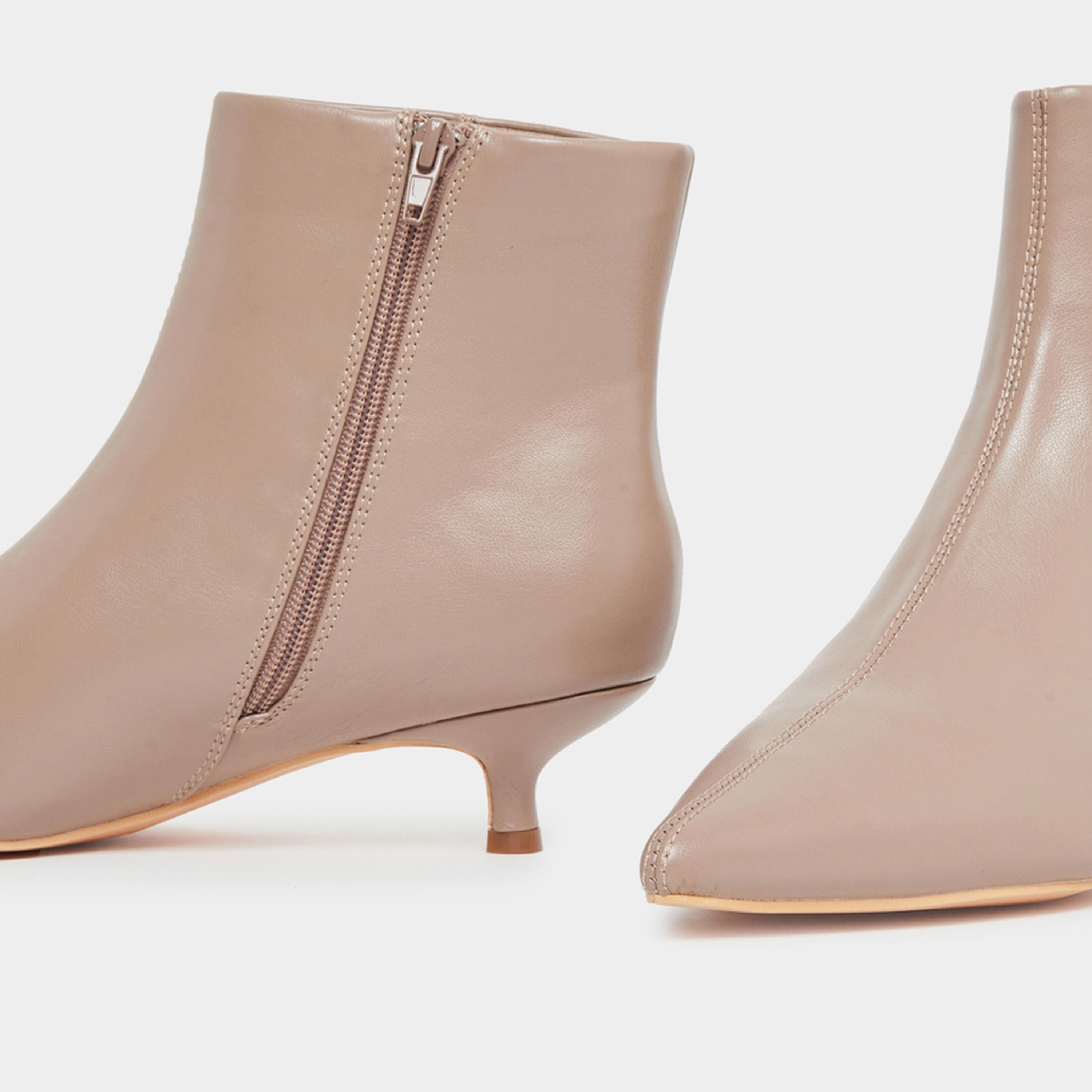 Styli Women Nude Pointed Toe Ankle Boots-women-shoes-boots-image-4