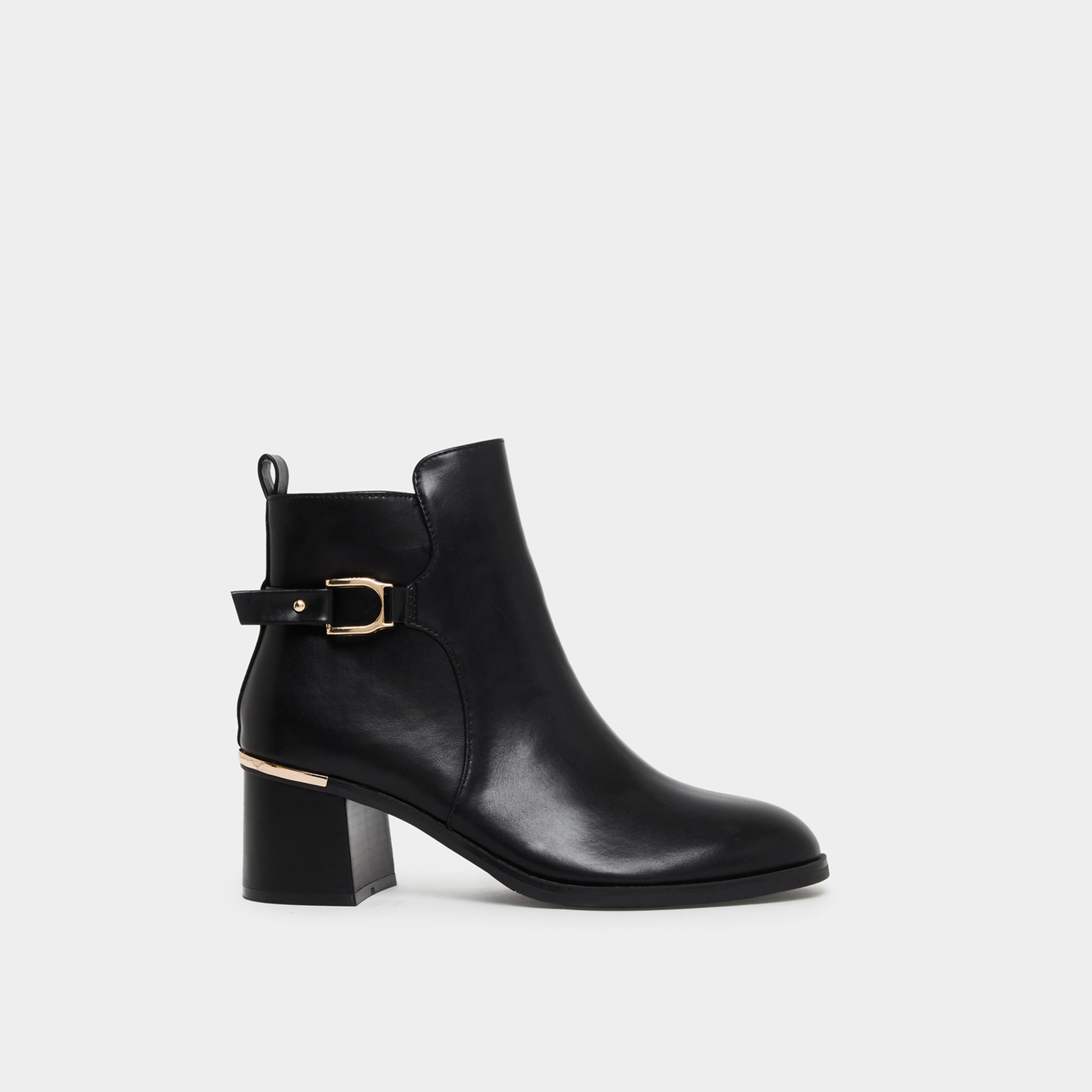 ستايلي - حذاء بكعب أسود يصل إلى الكاحل للنساء-women-shoes-sandals-heeled-image-3