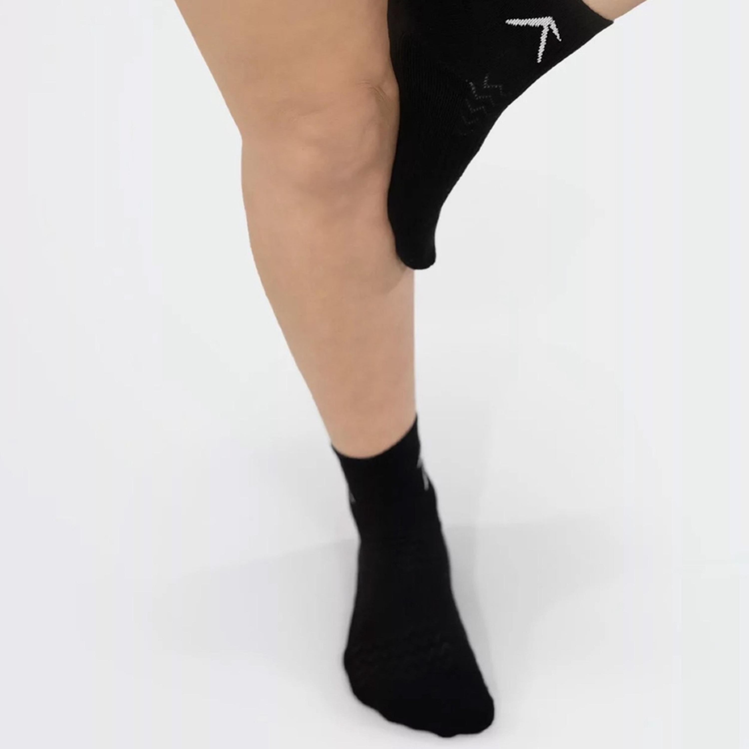 ويزارد × ستايلي - جوارب قطنية بطول الكاحل لون أسود - 3 قطع-women-socksandstockings-image-3