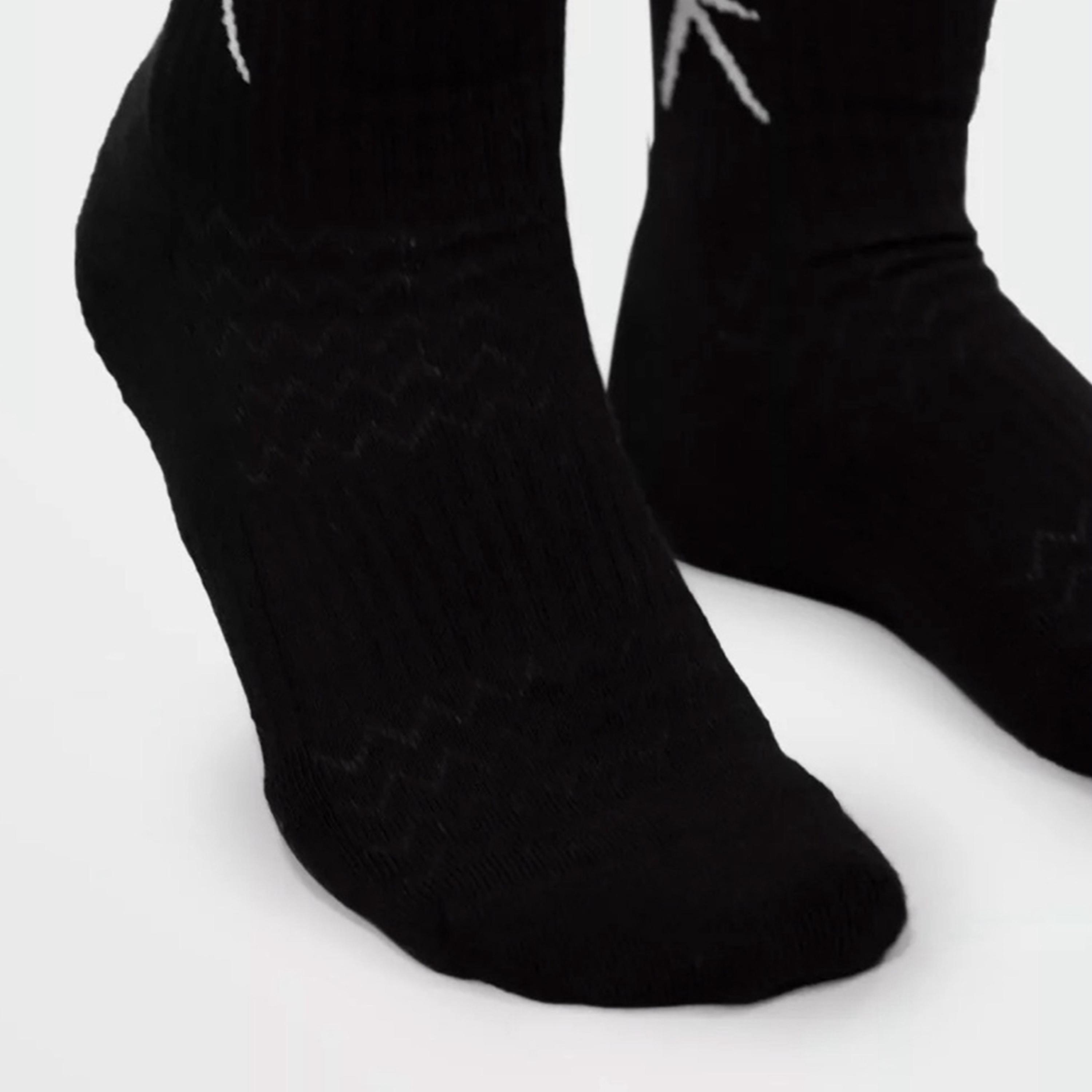 ويزارد × ستايلي - جوارب قطنية بطول الكاحل لون أسود - 3 قطع-women-socksandstockings-image-4