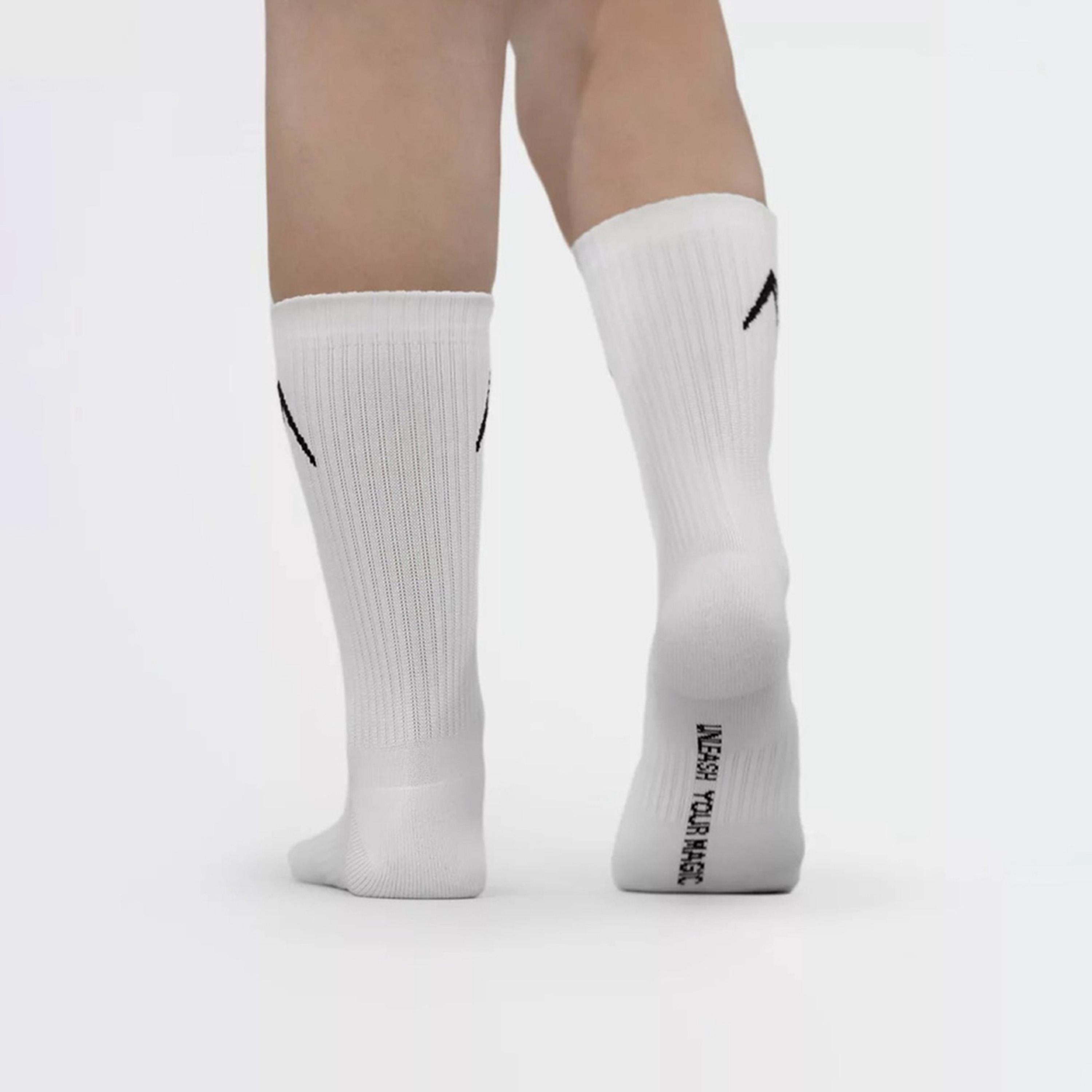 Wizard X Styli Pack of 3 - White Crew Dry Touch Socks-women-socksandstockings-image-2