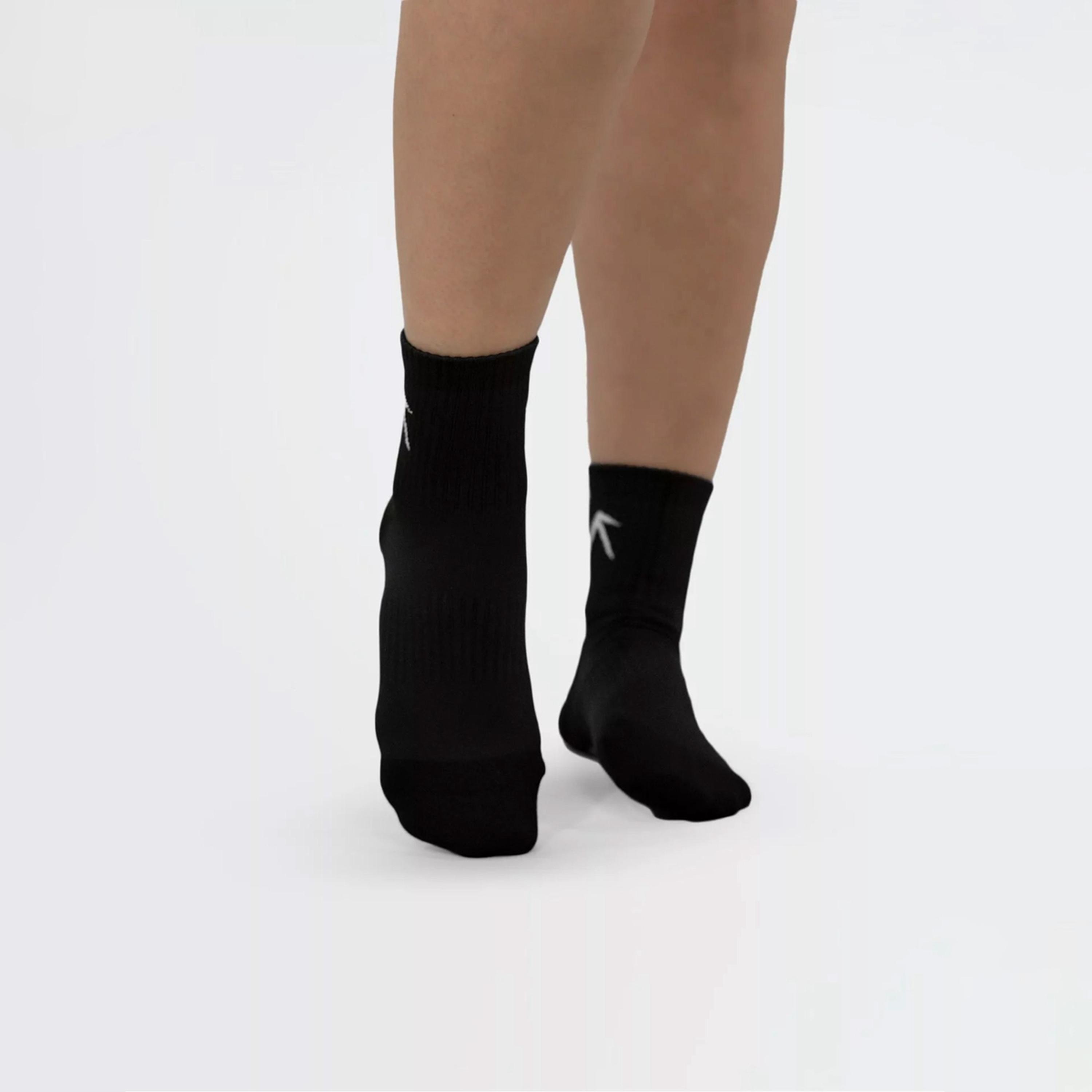 Wizard X Styli Pack of 3 - Black Short Crew Dry Touch Socks-women-socksandstockings-image-3