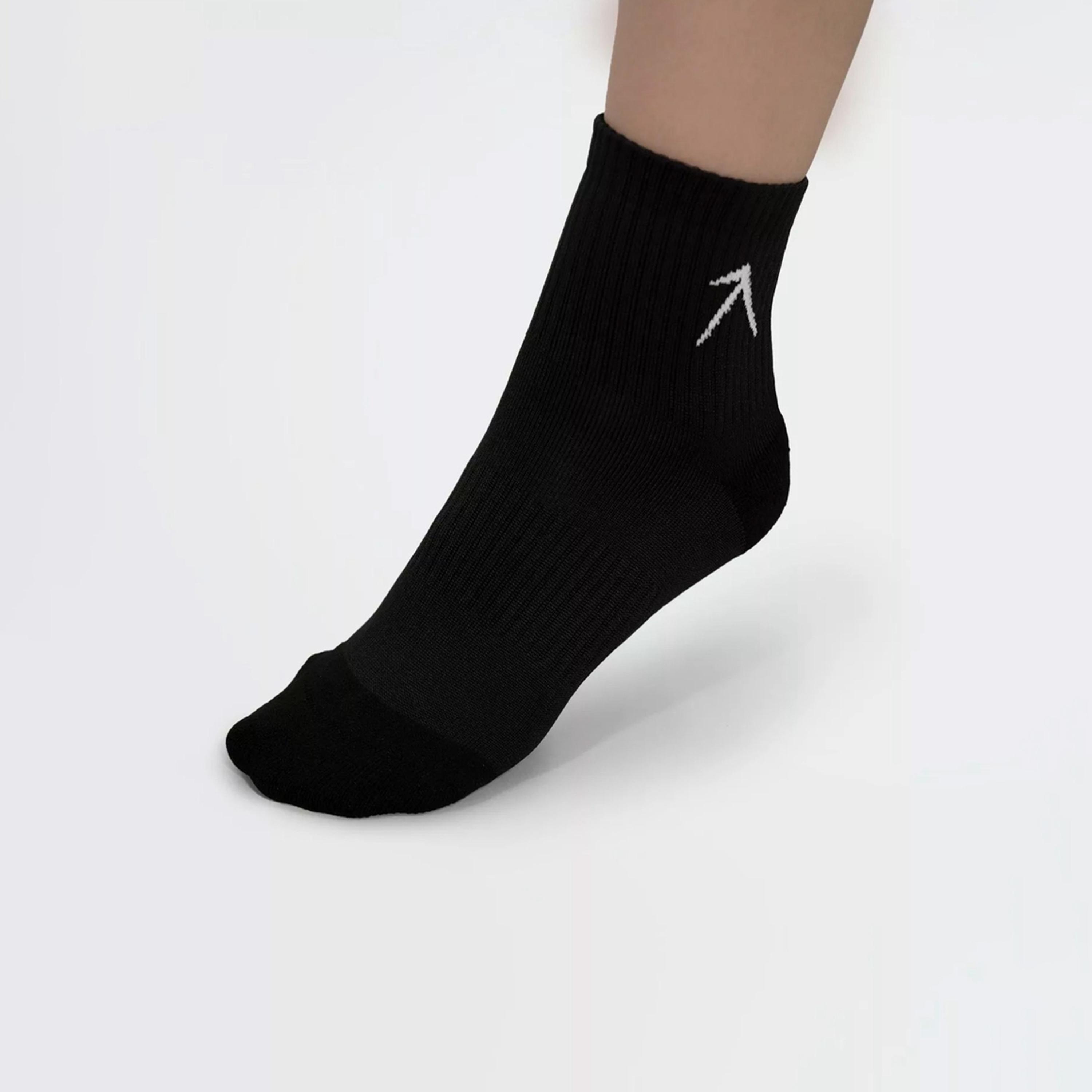 ويزارد × ستايلي - جوارب بطول الكاحل لون اسود اللون دراي تاتش - 3 قطع-women-socksandstockings-image-4