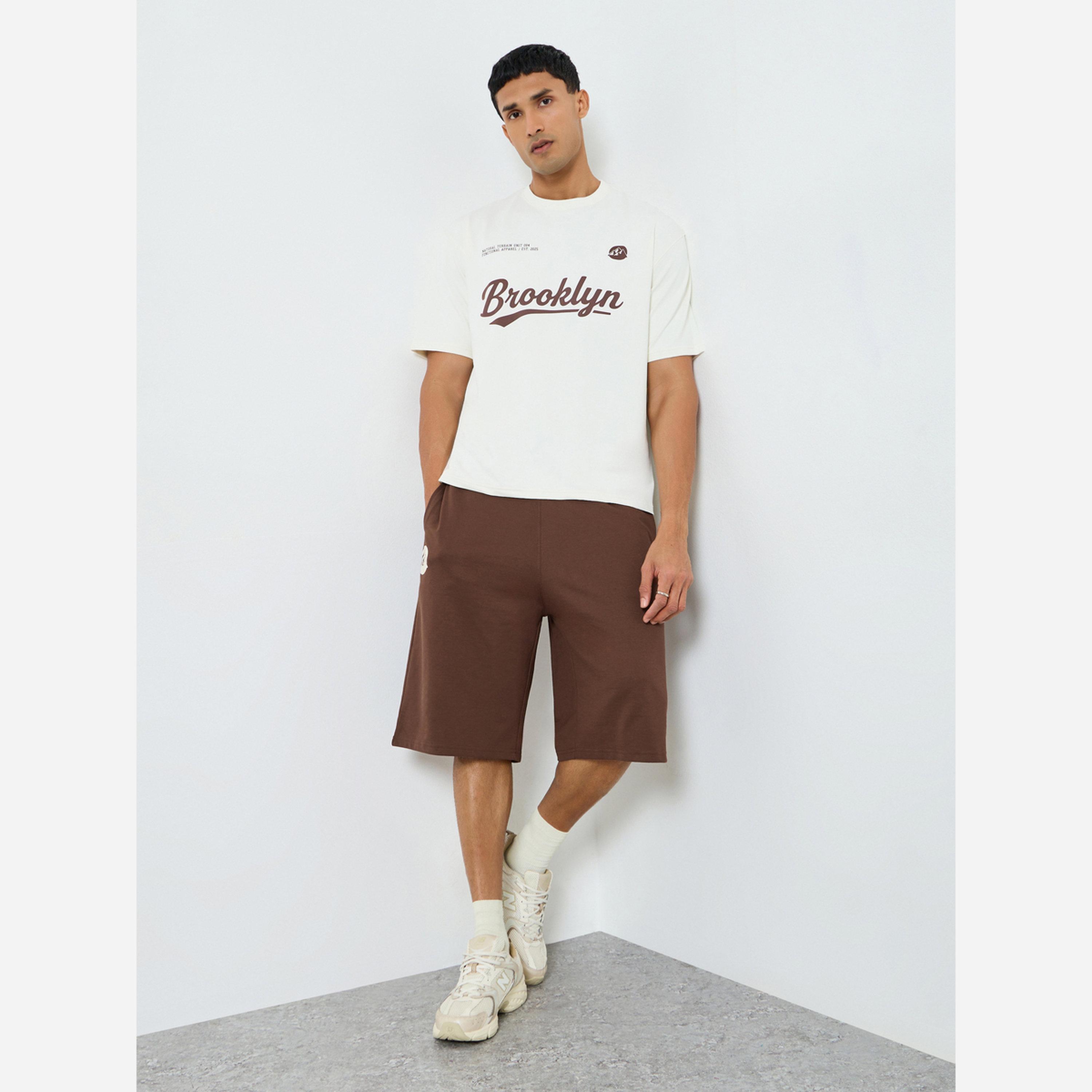 Styli Men Oversized Printed T-Shirt and Shorts Co-Ords-men-clothing-coordsets-image-1