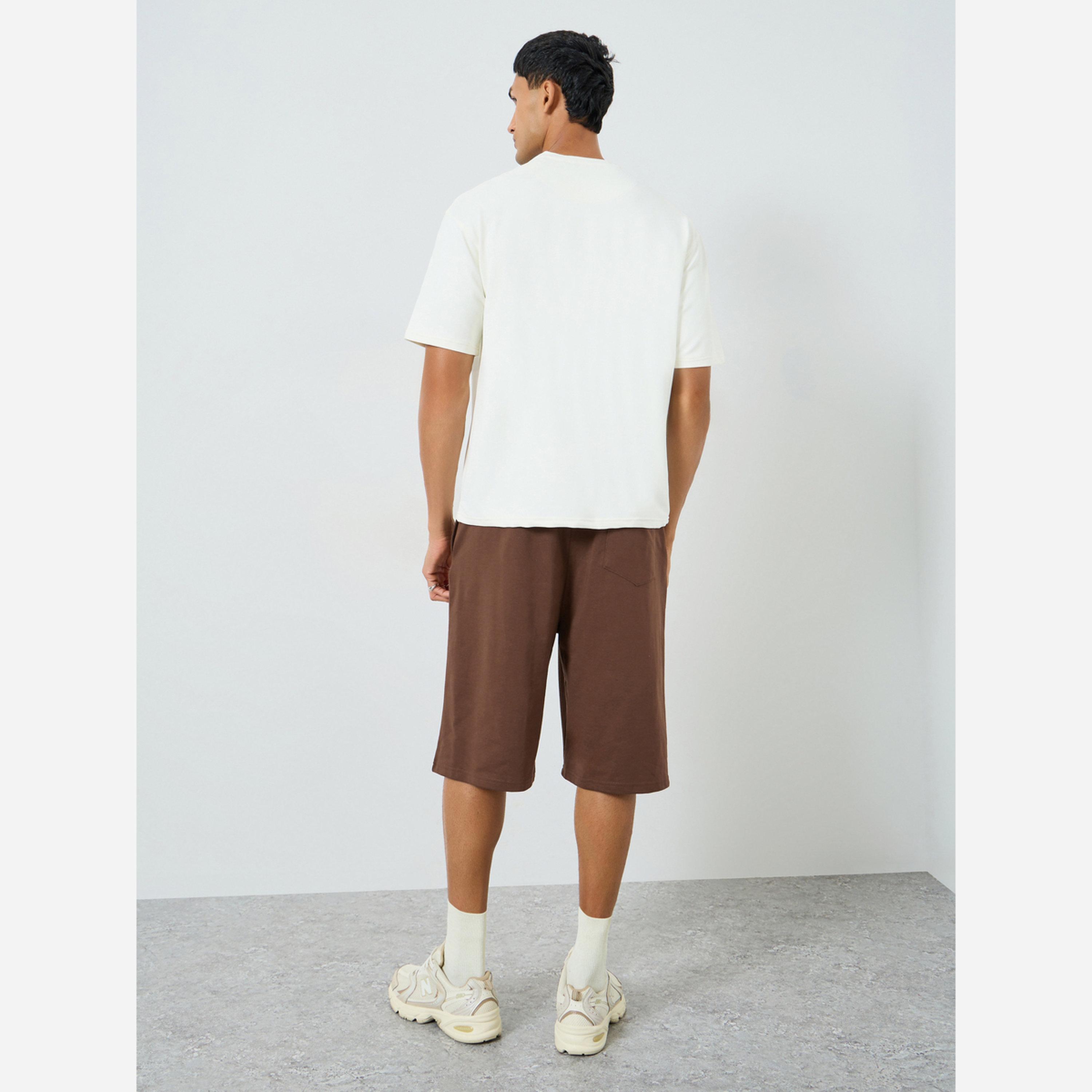 Styli Men Oversized Printed T-Shirt and Shorts Co-Ords-men-clothing-coordsets-image-5
