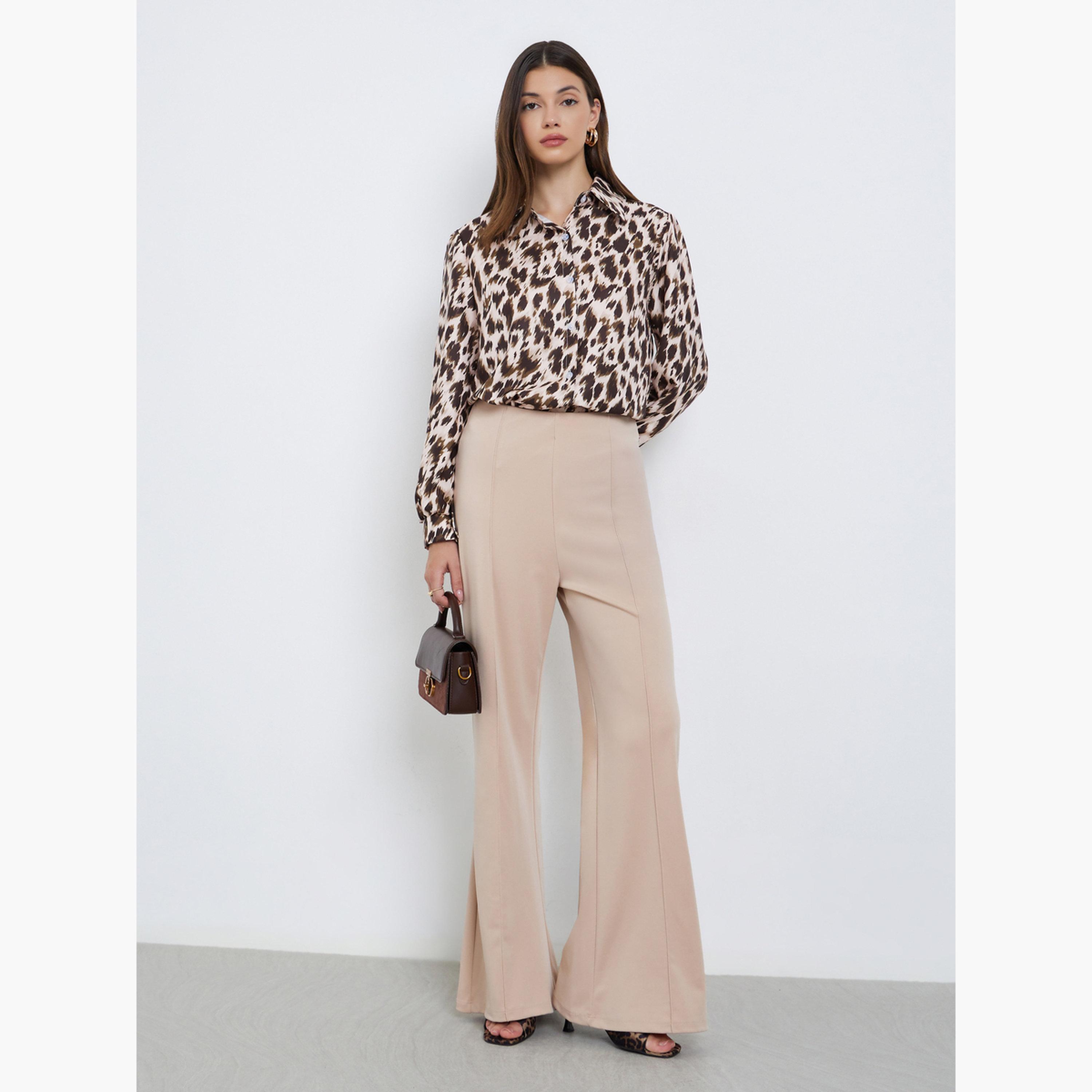 Styli Women Animal Print Long Sleeve Shirt-women-clothing-shirtsandblouses-shirts-image-2