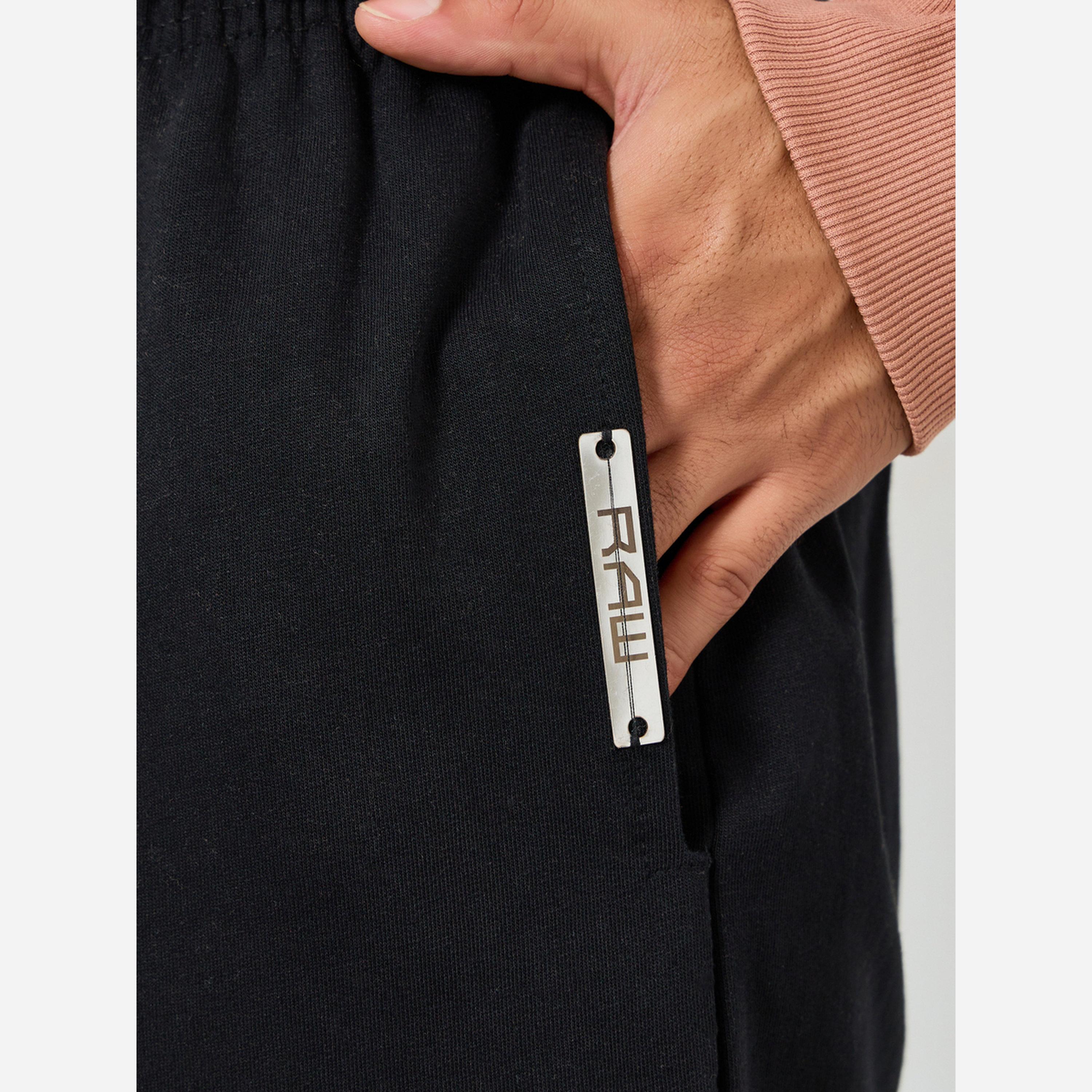 Styli Men Black Relaxed Fit Joggers-men-clothing-bottoms-joggers-image-4