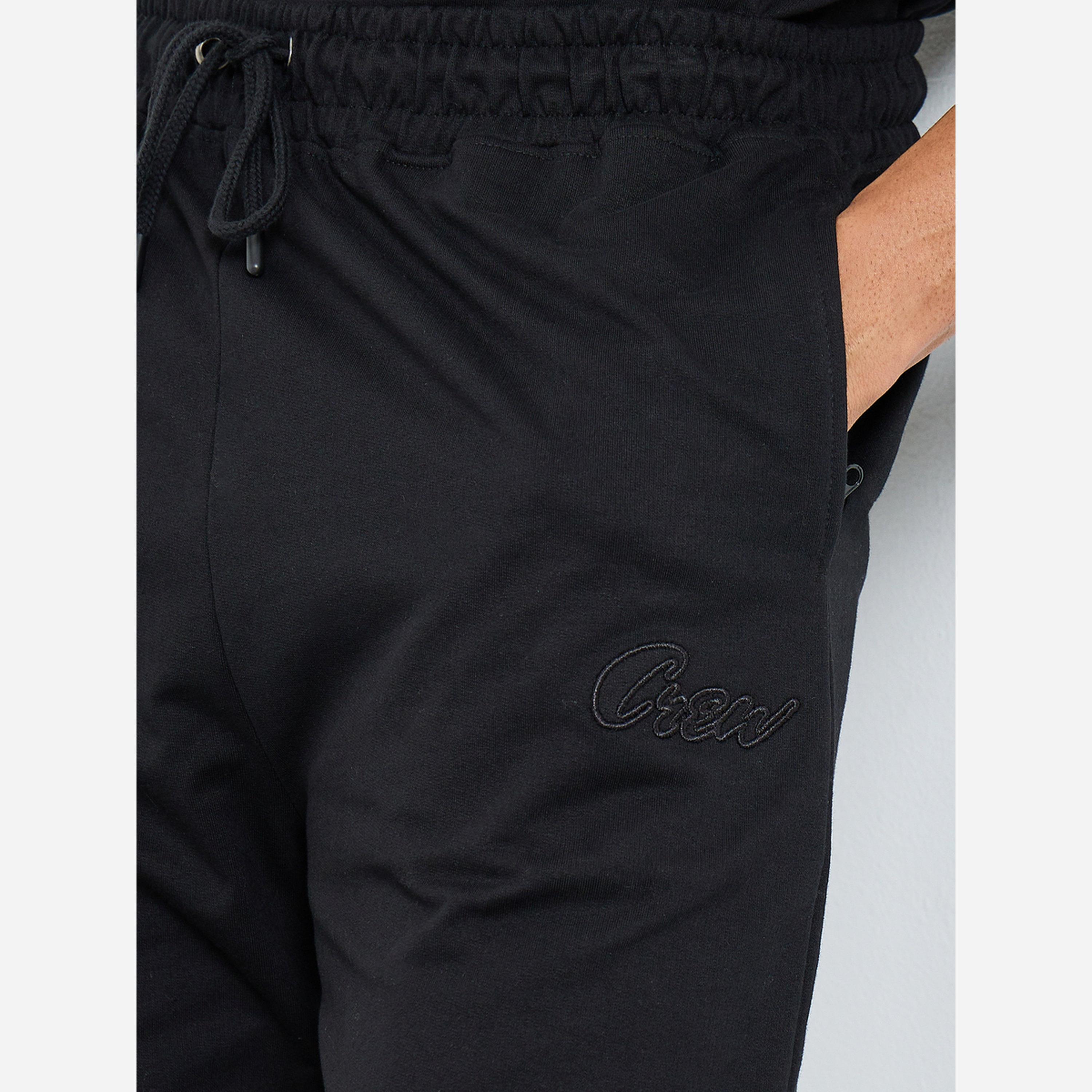 ستايلي - بنطال رياضي رجالي لون أسود قماش تيري-men-clothing-bottoms-joggers-image-4