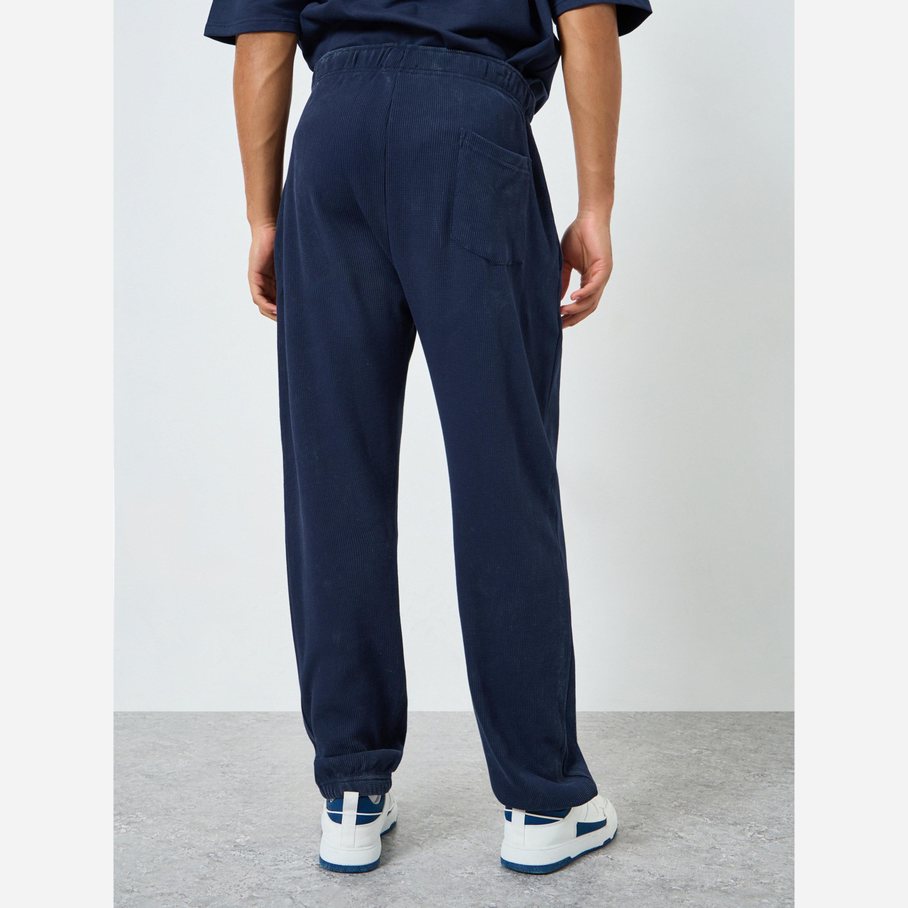 ستايلي - بنطال رياضي رجالي نسيج بارز-men-clothing-bottoms-joggers-image-3
