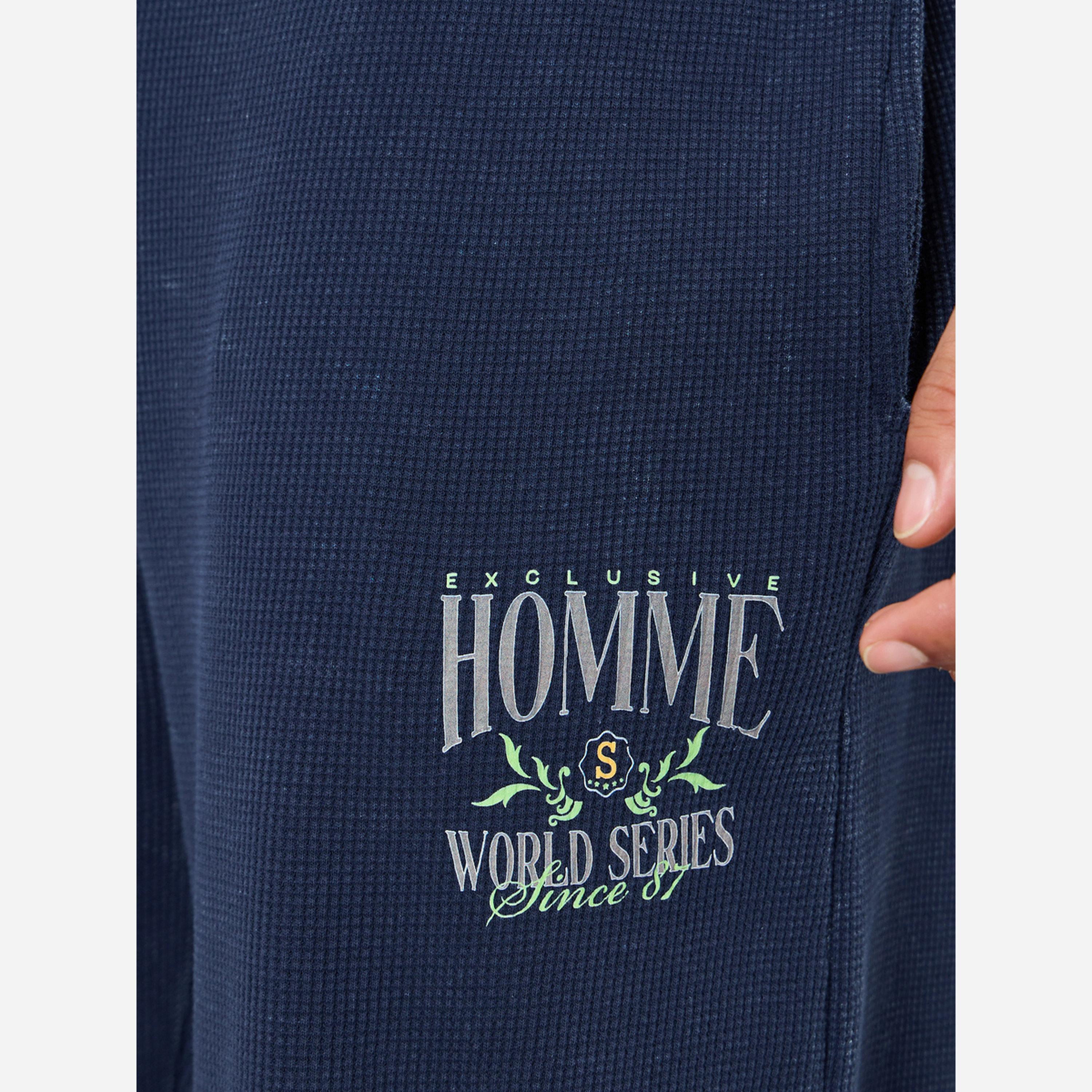 ستايلي - بنطال رياضي رجالي نسيج بارز-men-clothing-bottoms-joggers-image-4
