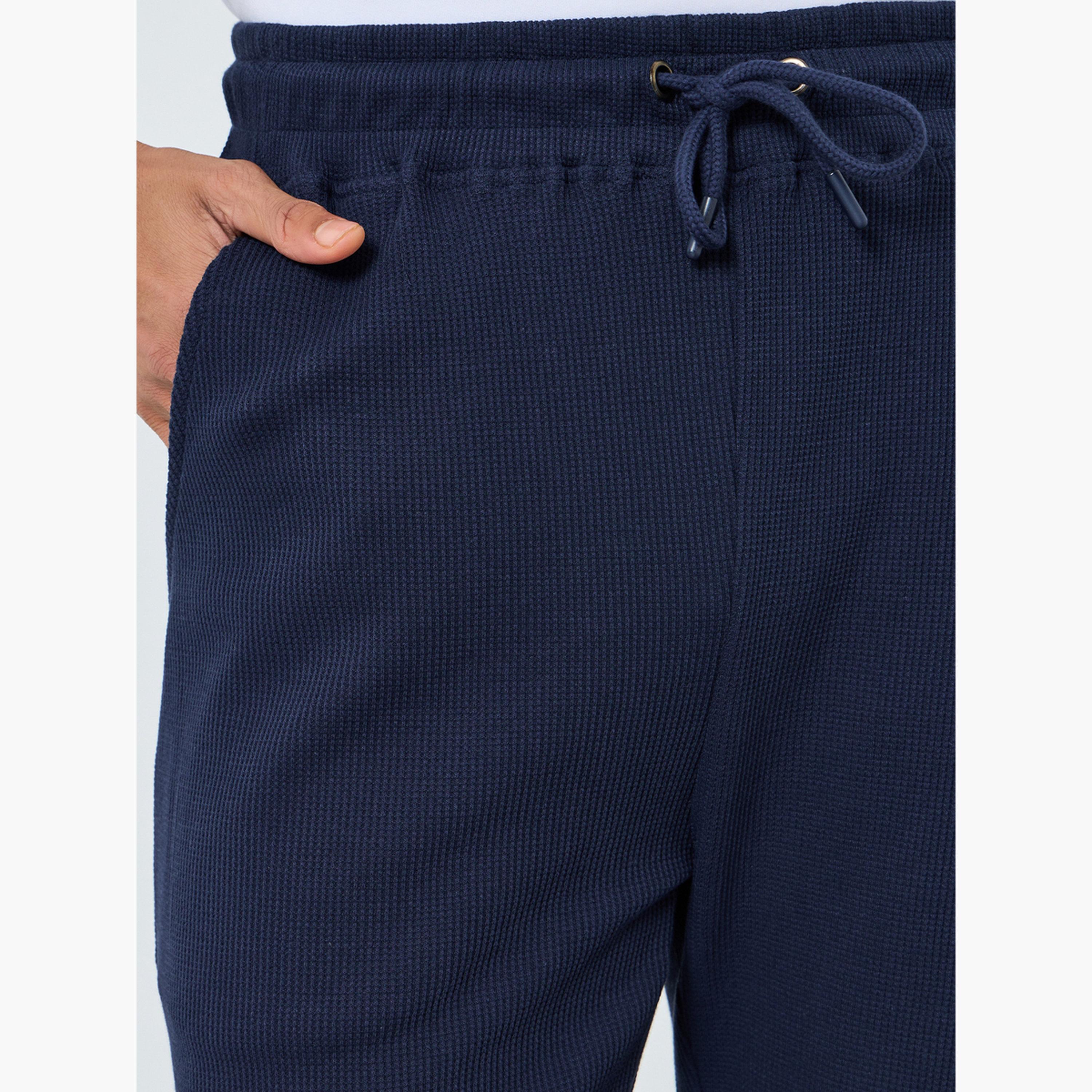 جوغر تريكو وافل بارز الملمس-men-clothing-bottoms-joggers-image-3