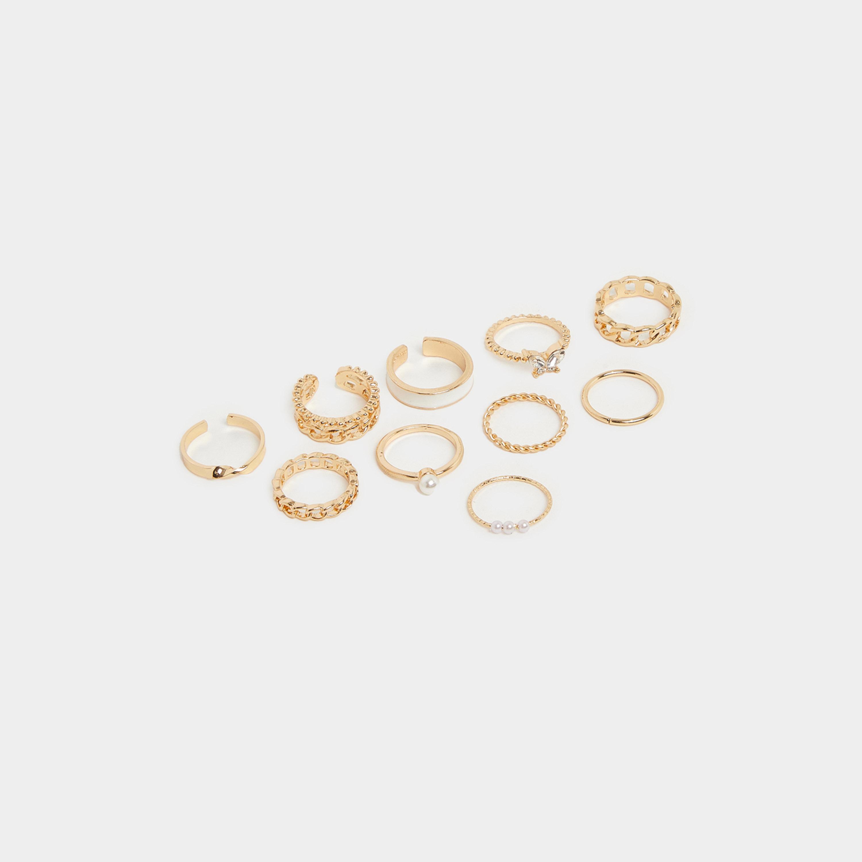 Styli Set of 10 - Assorted Casual Rings-women-watchesandjewellery-jewellery-rings-image-1
