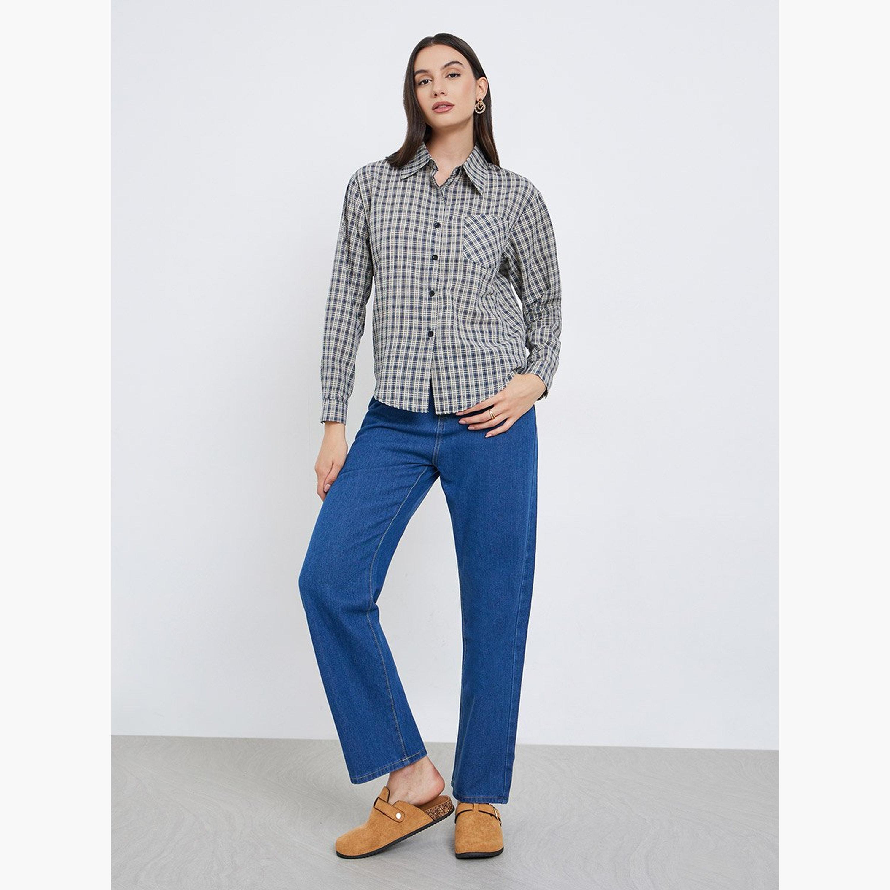 ستايلي - قميص متعدد الألوان بأكمام طويلة-women-clothing-shirtsandblouses-shirts-image-2