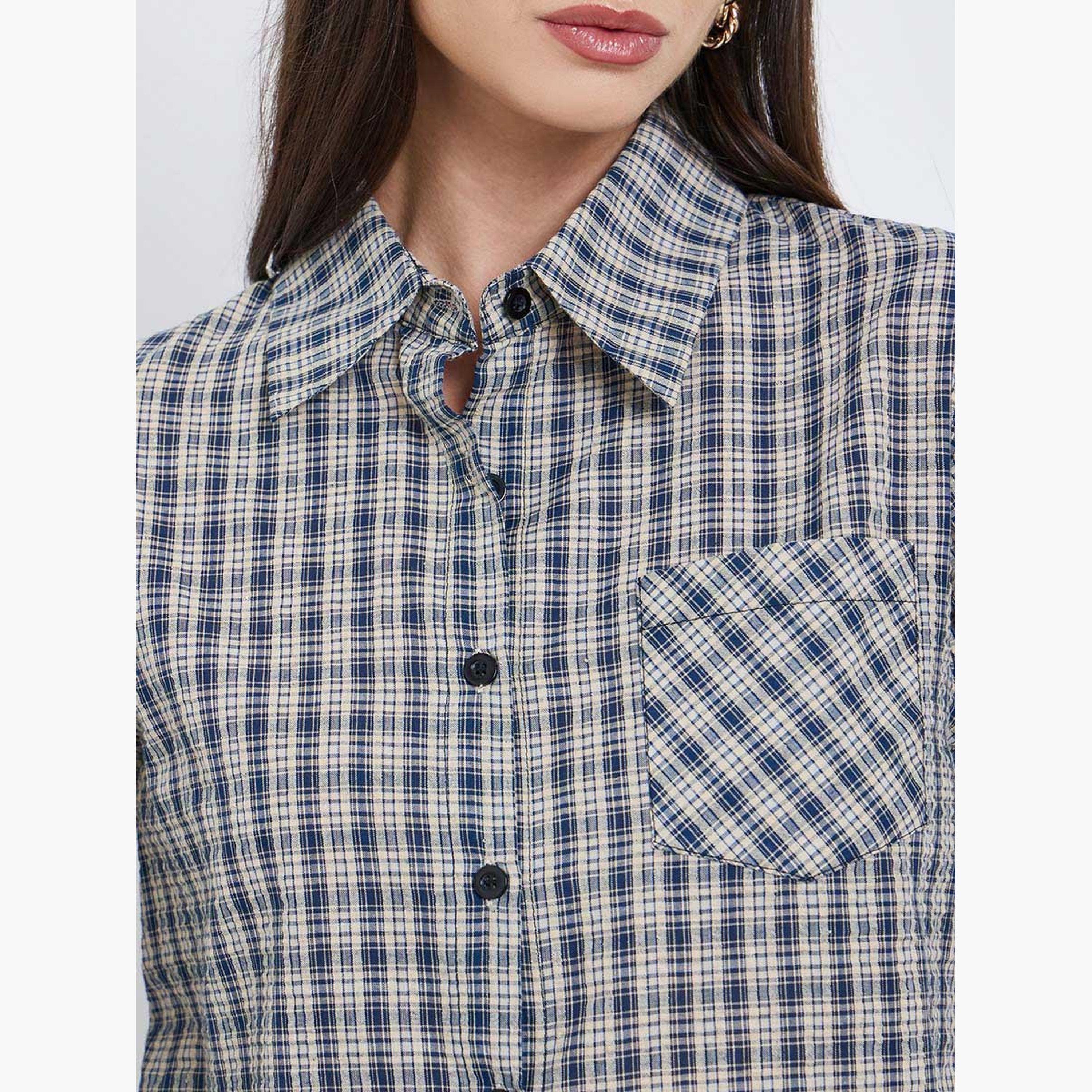Styli Multi Plaid Long Sleeve Shirt-women-clothing-shirtsandblouses-shirts-image-3
