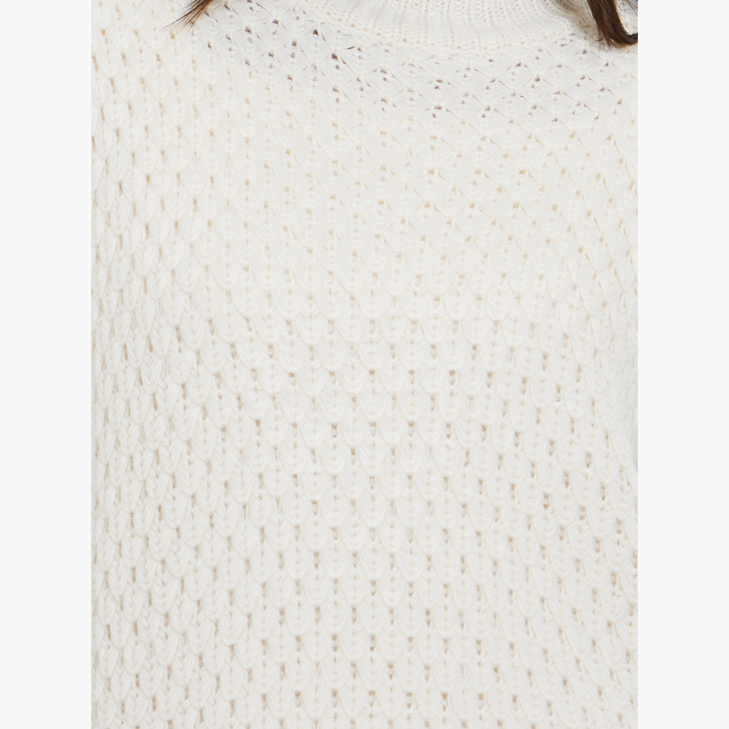 Styli White Knitted Sleeveless Sweater-women-winterwear-cardigansandjumpers-jumpers-image-3