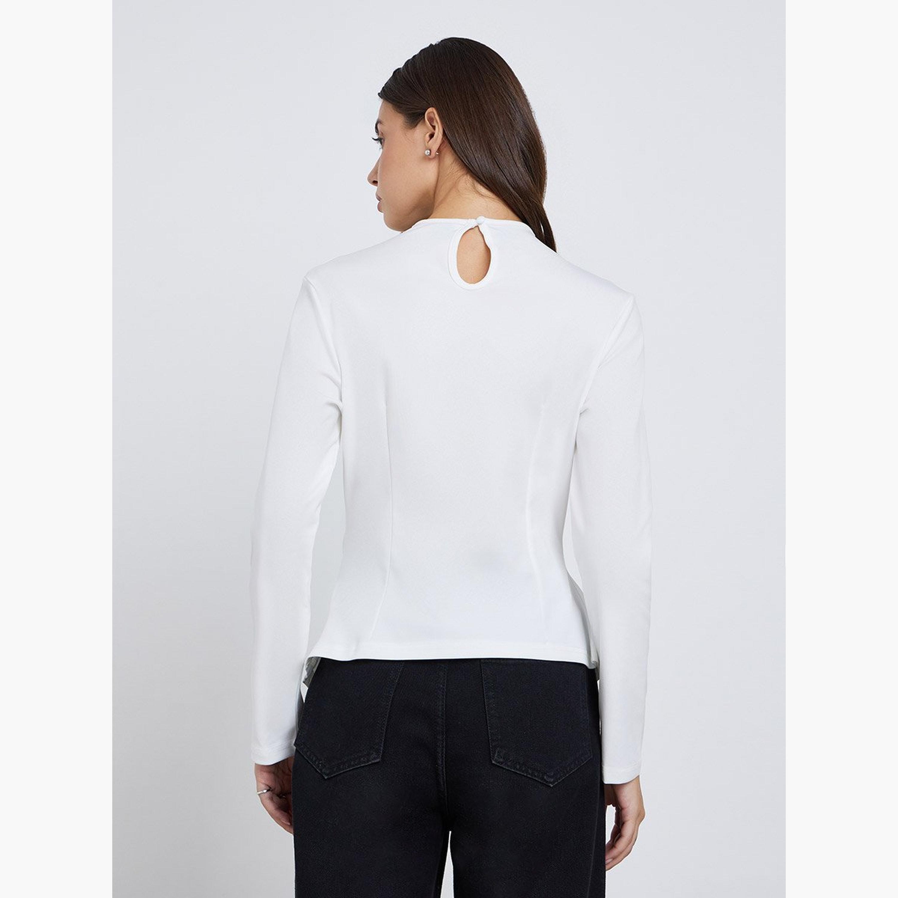 Styli Women White Long Sleeve Top-women-clothing-shirtsandblouses-blouses-image-5