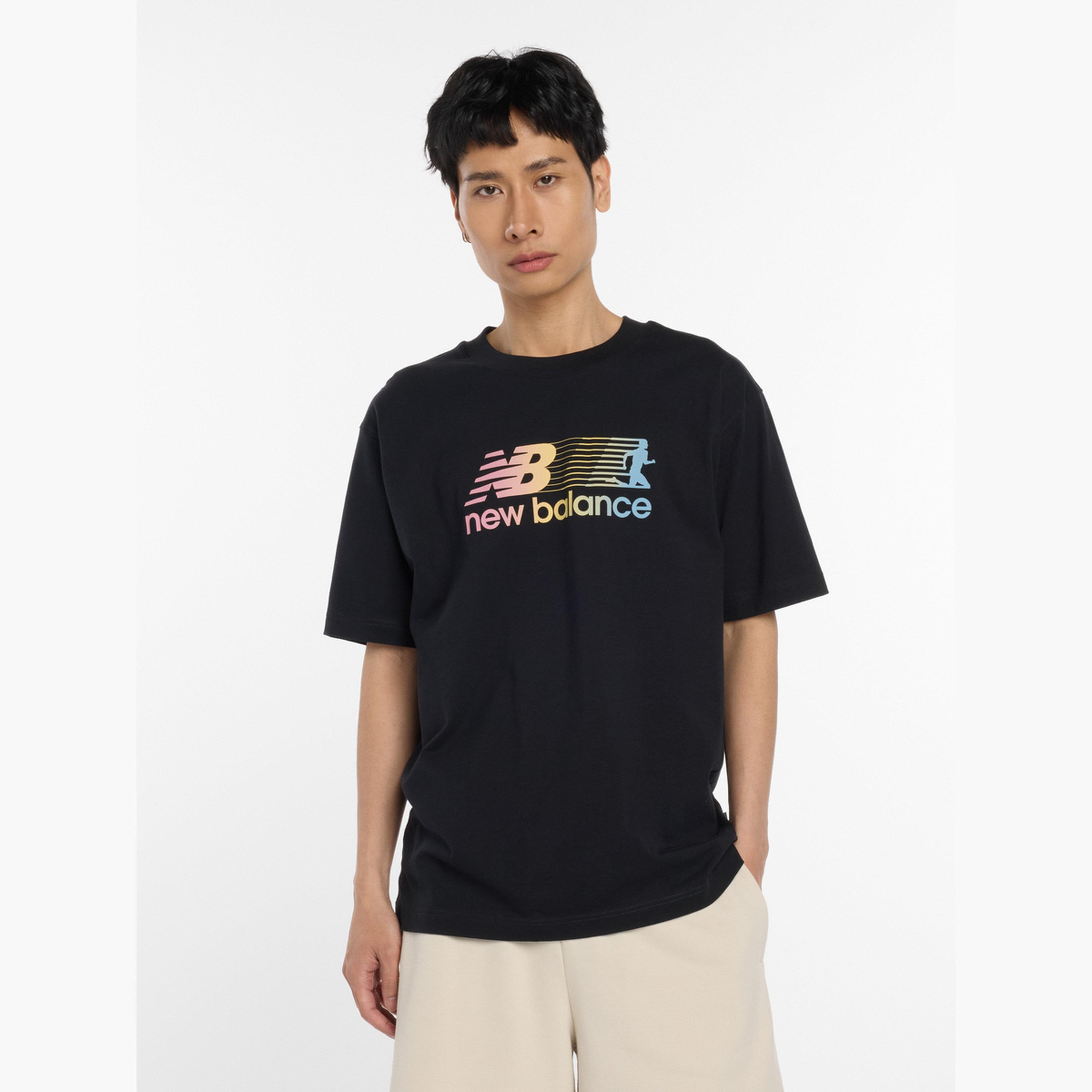 New Balance Men Black Logo Graphic T-Shirt-men-clothing-tshirtsandpolos-tshirts-image-1