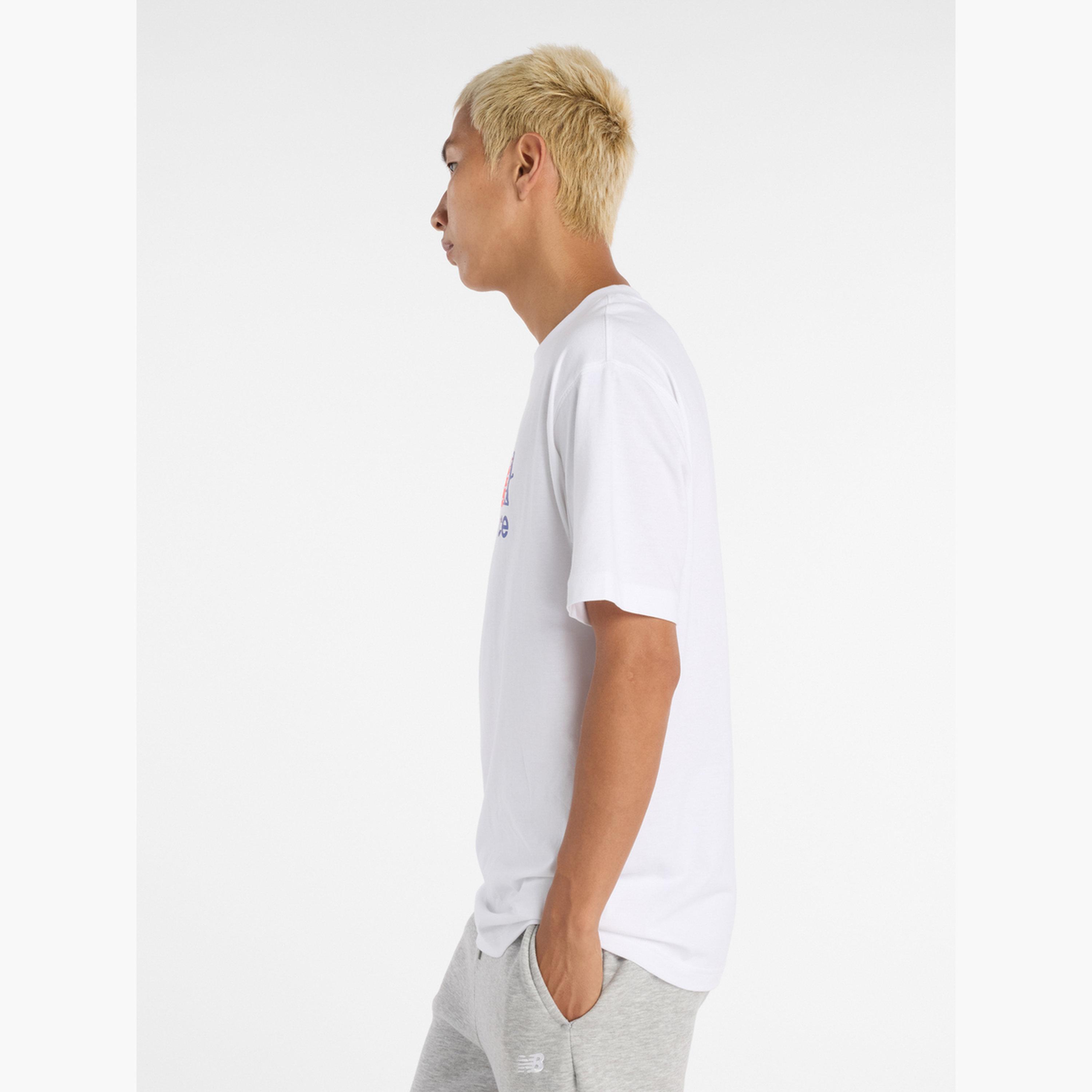 New Balance Men White Logo Graphic T-Shirt-men-clothing-tshirtsandpolos-tshirts-image-2