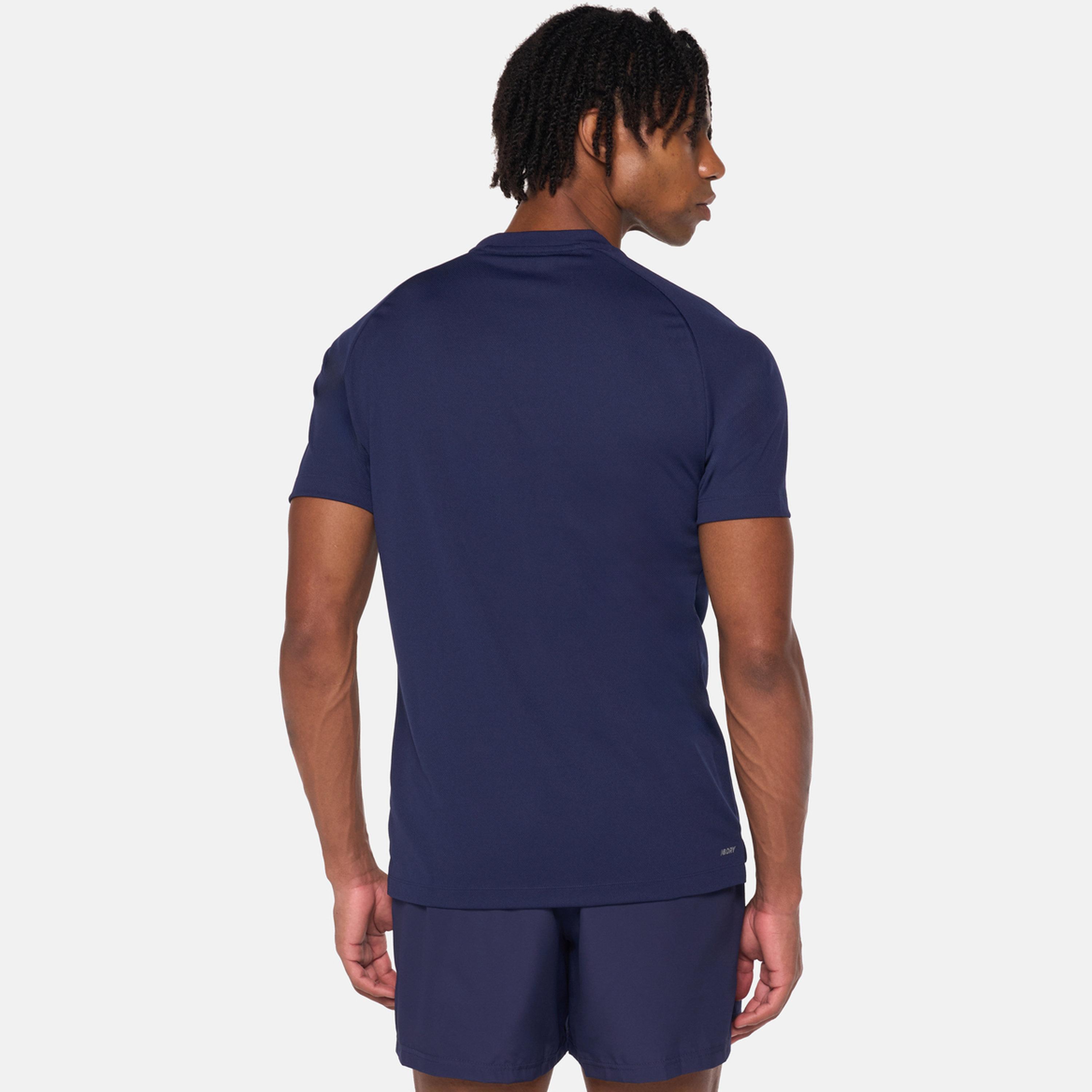 New Balance Men Navy Blue Training T-Shirt-men-clothing-sportswearandactivewear-tshirtsandpolos-image-5
